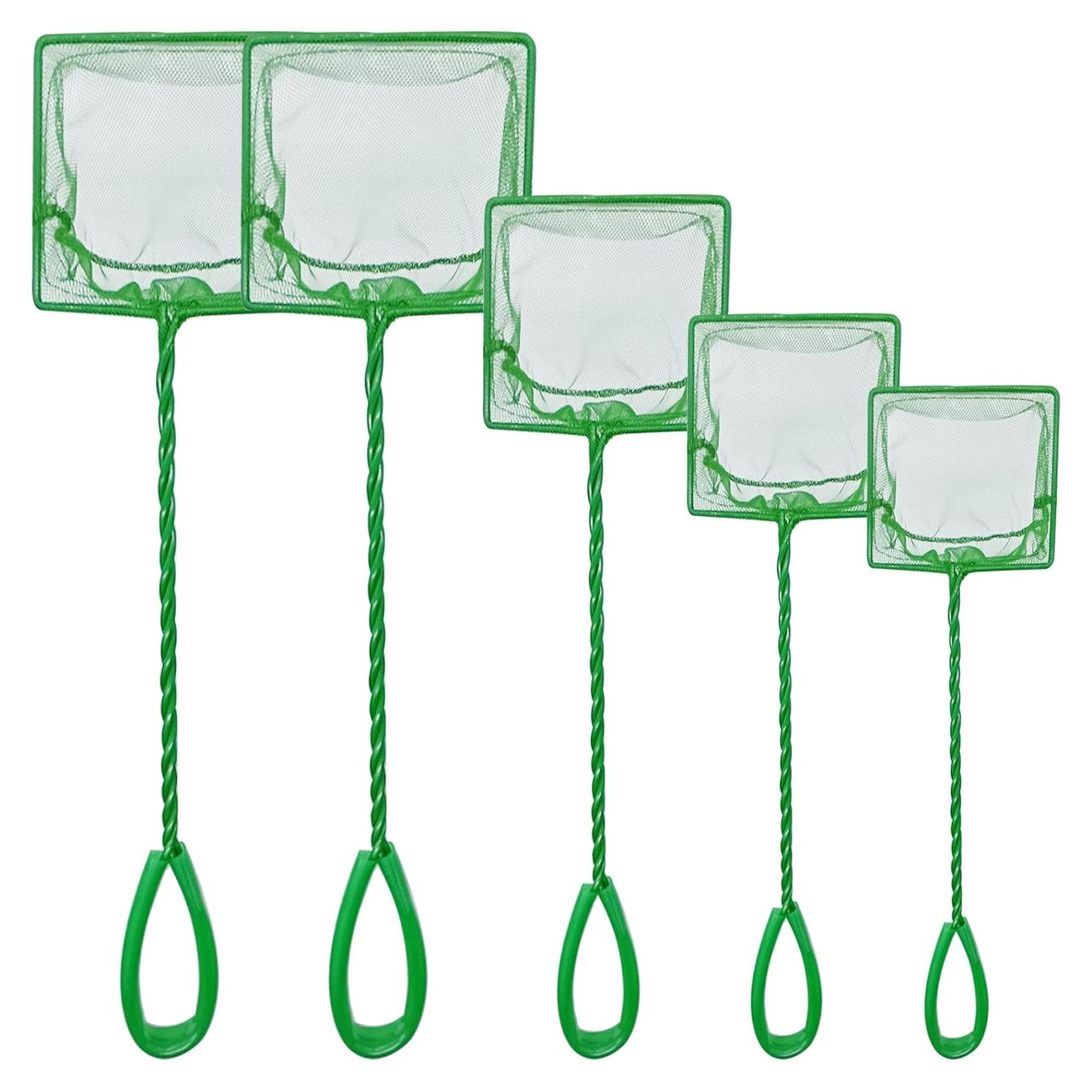 Paquete de 5 Redes para Peces QXBXYHM - Malla Nylon Verde