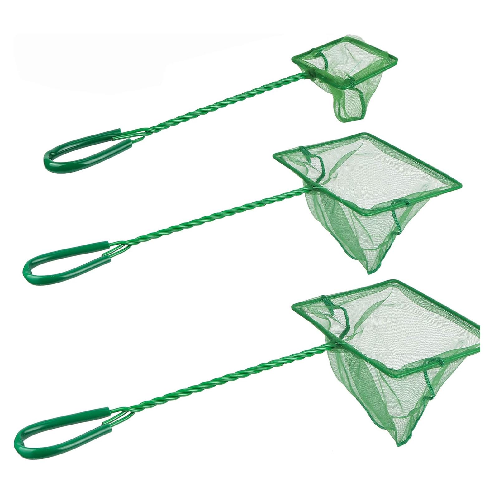 Conjunto de 3 Redes de Acuario DAGUANZHI Nylon Verde 7.62-15.24cm