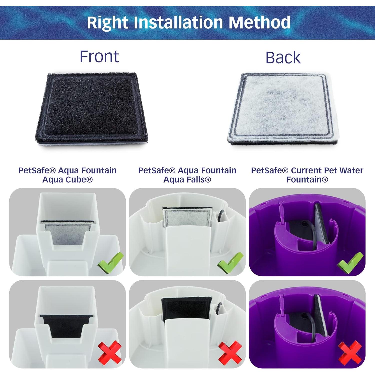 Filtro de Reemplazo PetStandard para Fuentes Aqua PetSafe - 12 Unidades