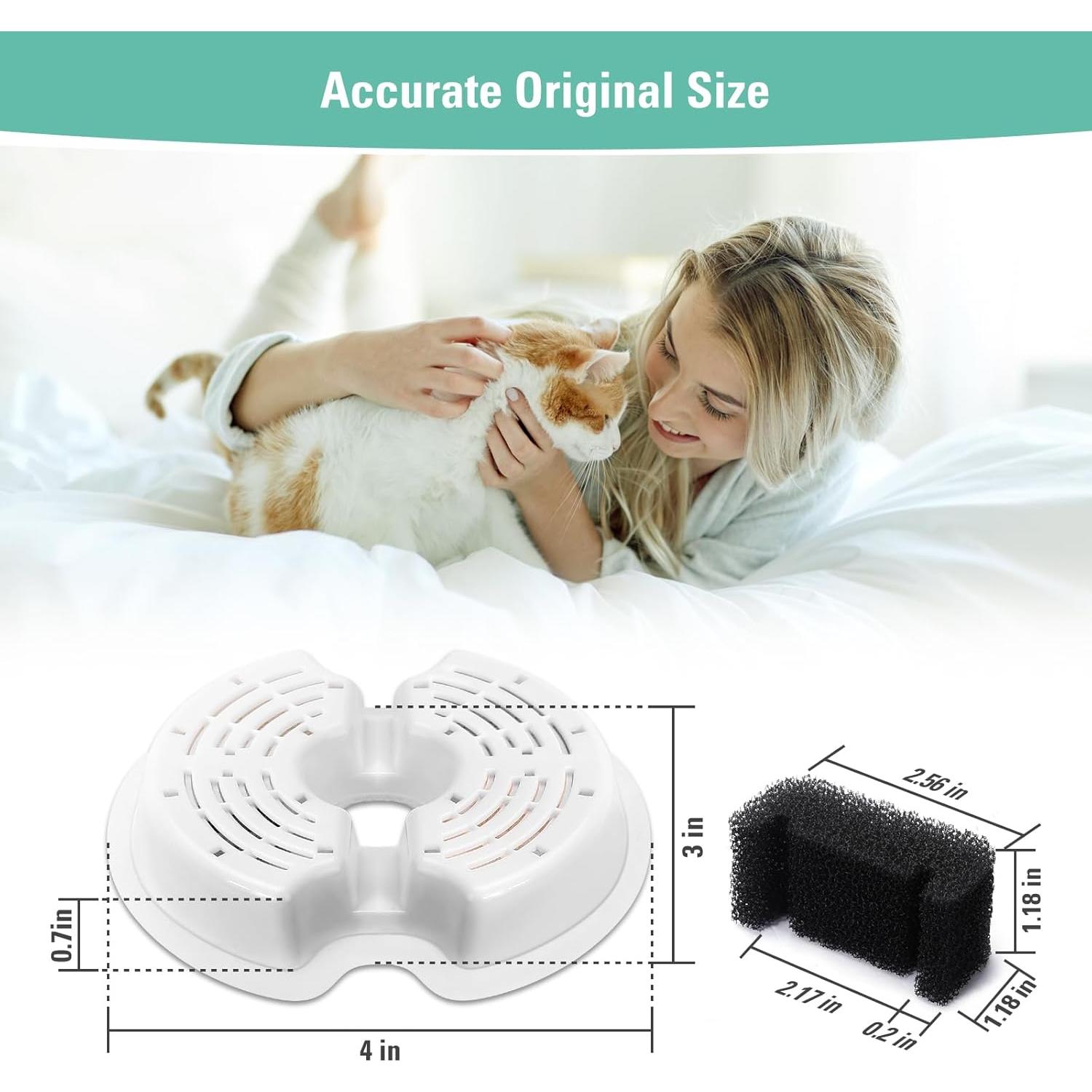 Paquete de 4 Filtros de Reemplazo y 4 Filtros de Bomba RUI