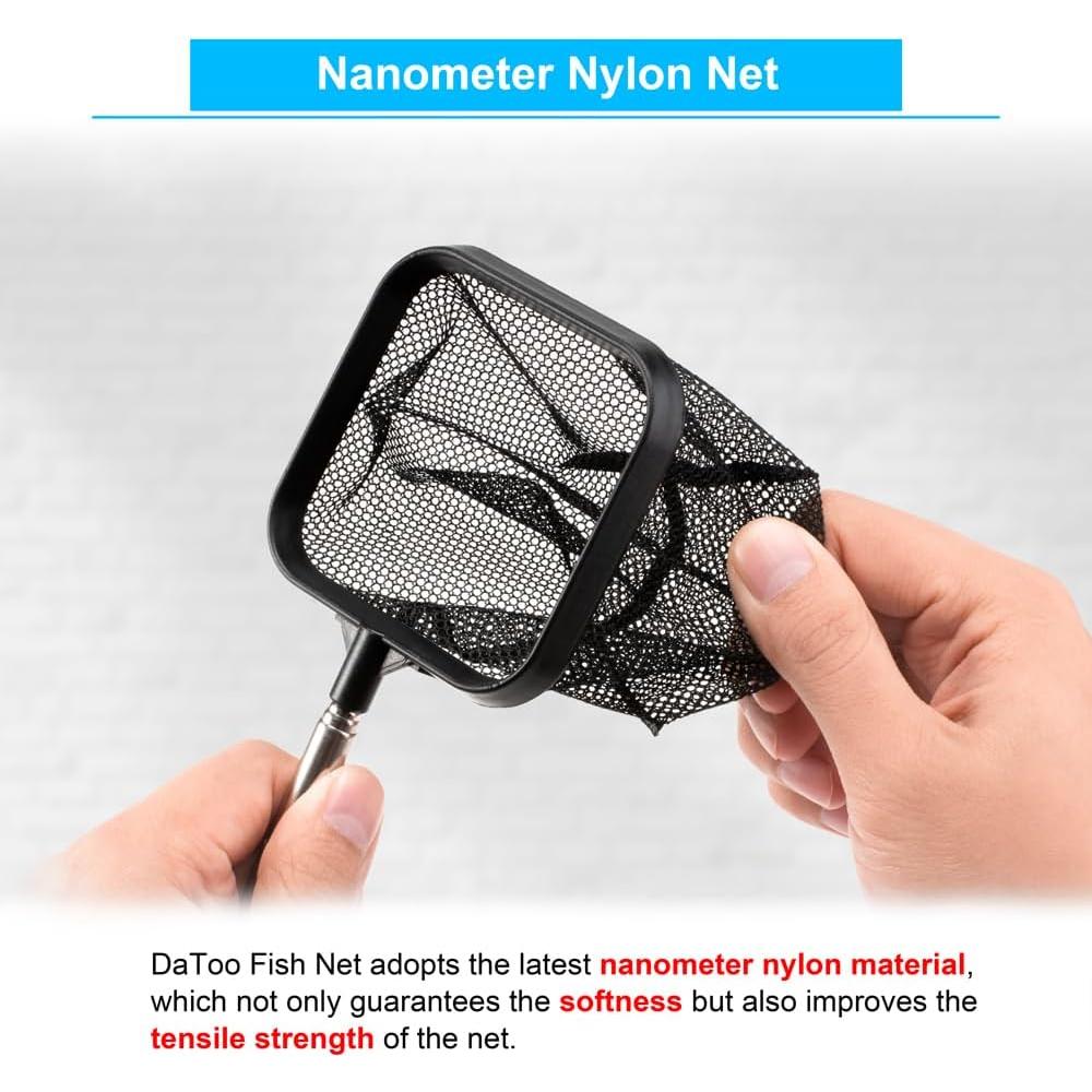 Red de Acuario DaToo 3" Nylon Nano con Mango Telescópico 15-40cm