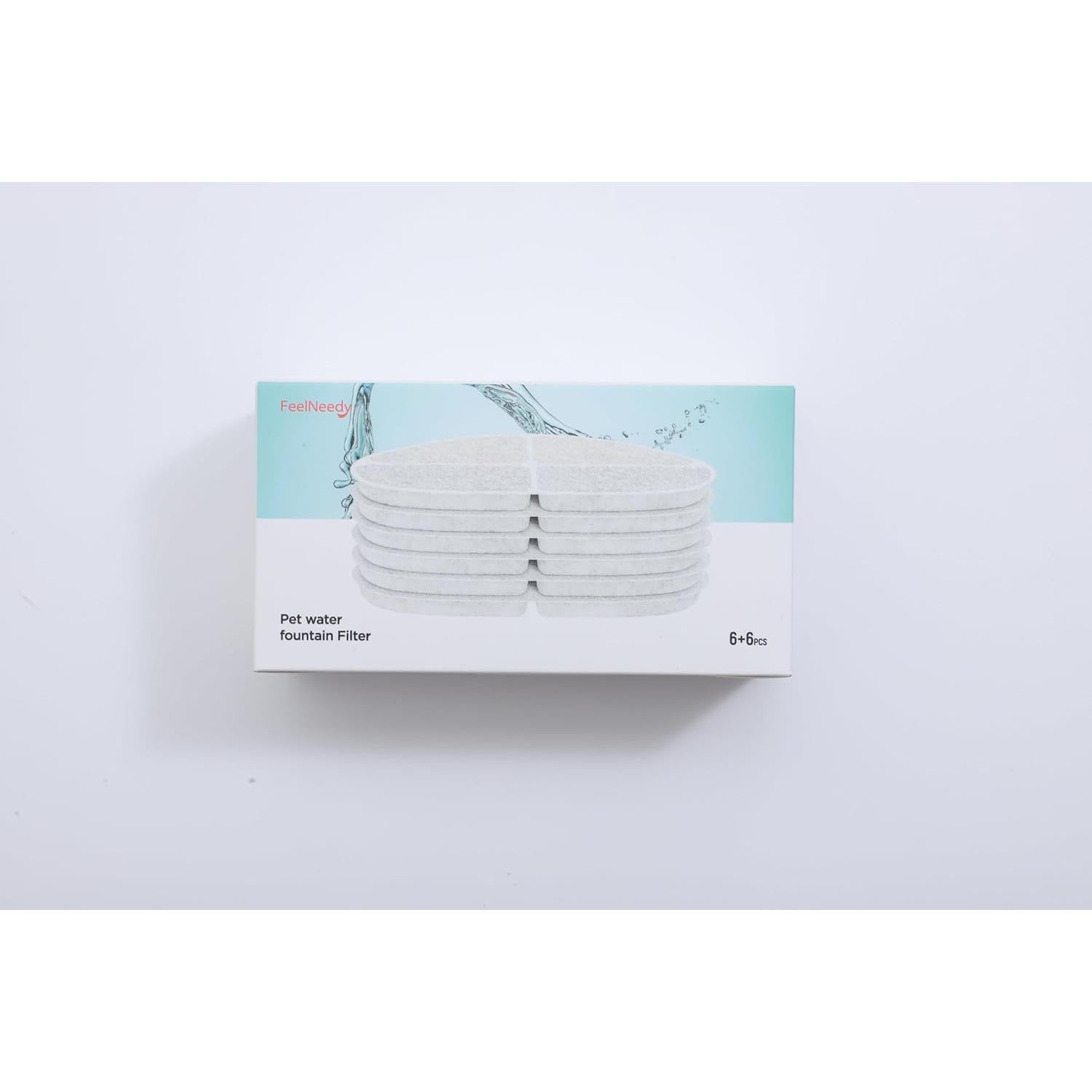 Paquete de 6 Filtros y 6 Esponjas FEELNEEDY FN-W05 7L