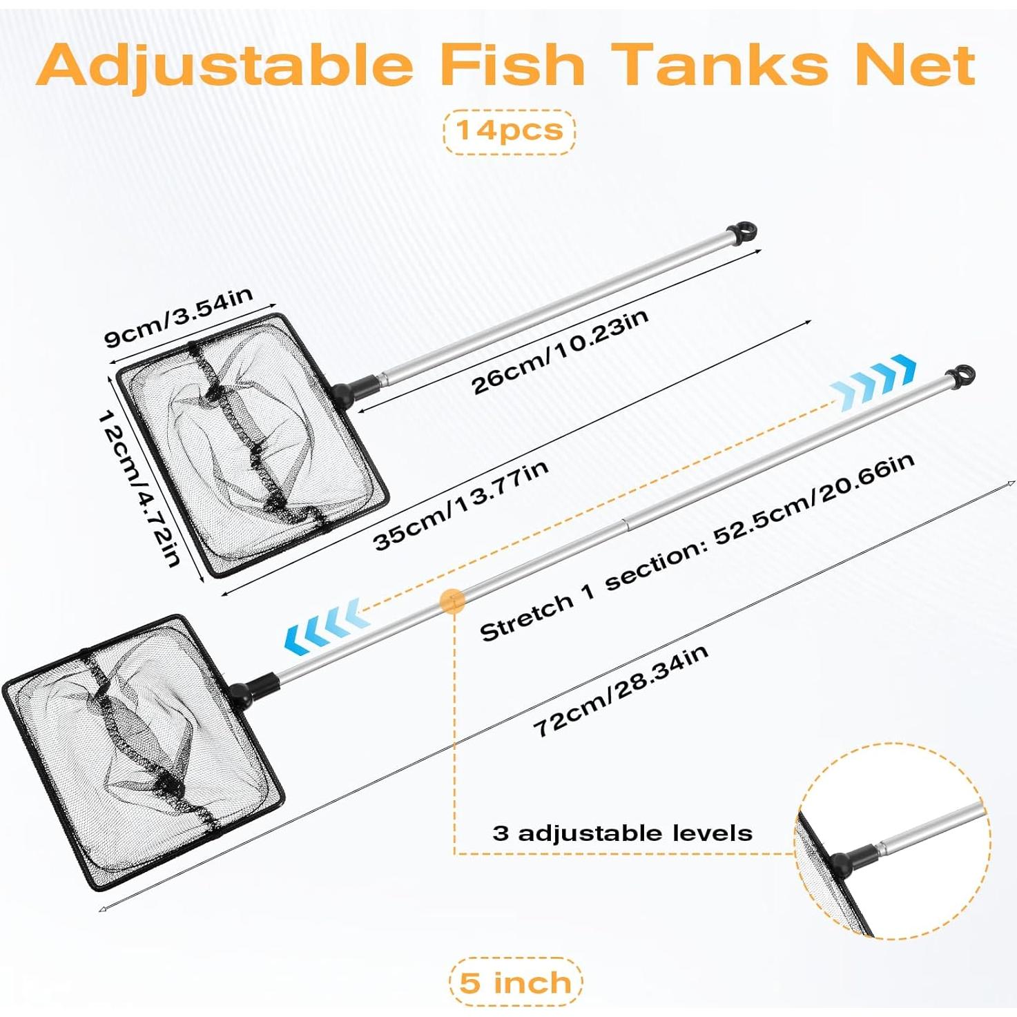 Red de Acuario SynHHergyx 35-71 cm Mango Extensible