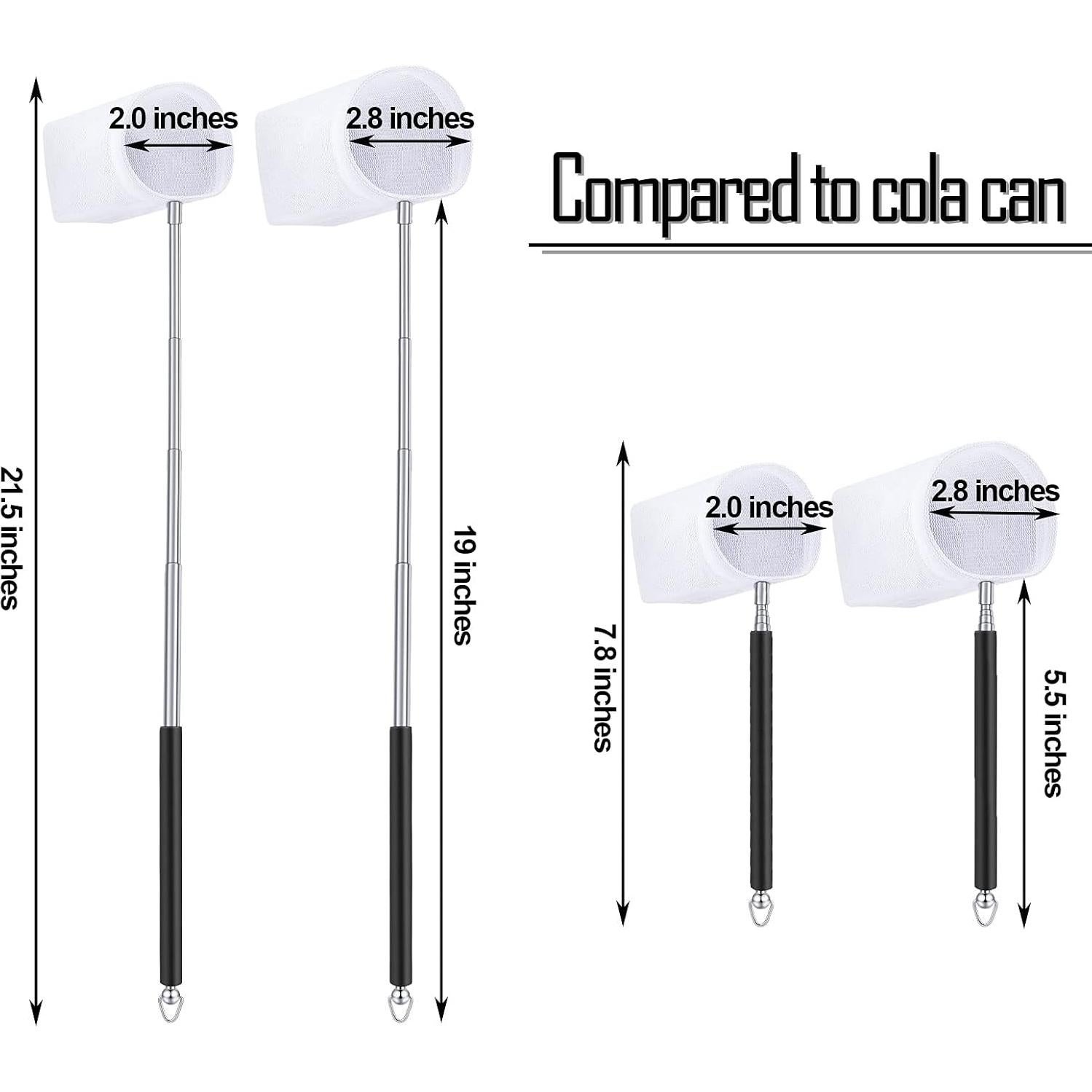 Red de Acuario para Camarones Shappy 4 Piezas Mango Extensible