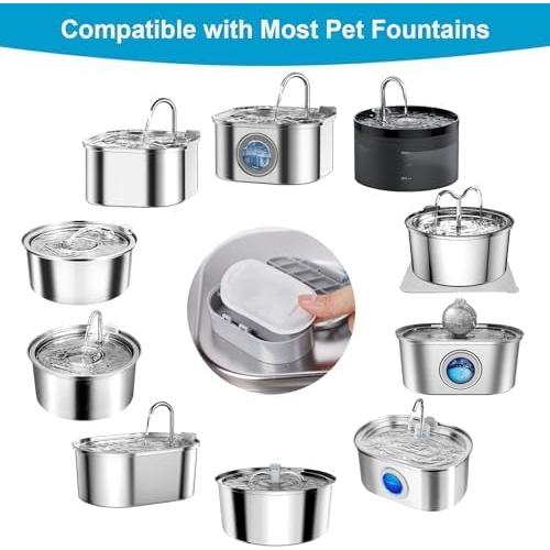 Paquete de 16 Filtros de Reemplazo VinDox para Fuente de Agua