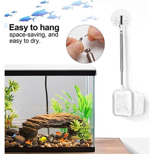 Paquete de 2 Redes de Acuario ViiWxx 7.6 cm Nylon Blanco