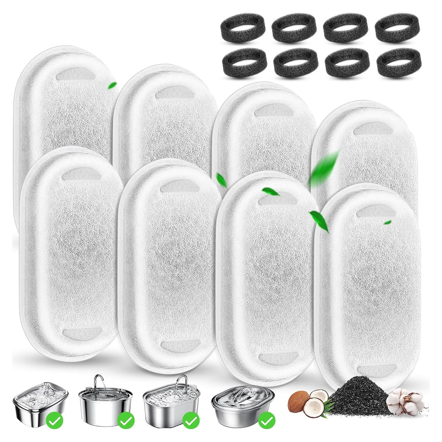 Filtros de Reemplazo para Fuente de Agua Beyolike 8 Piezas