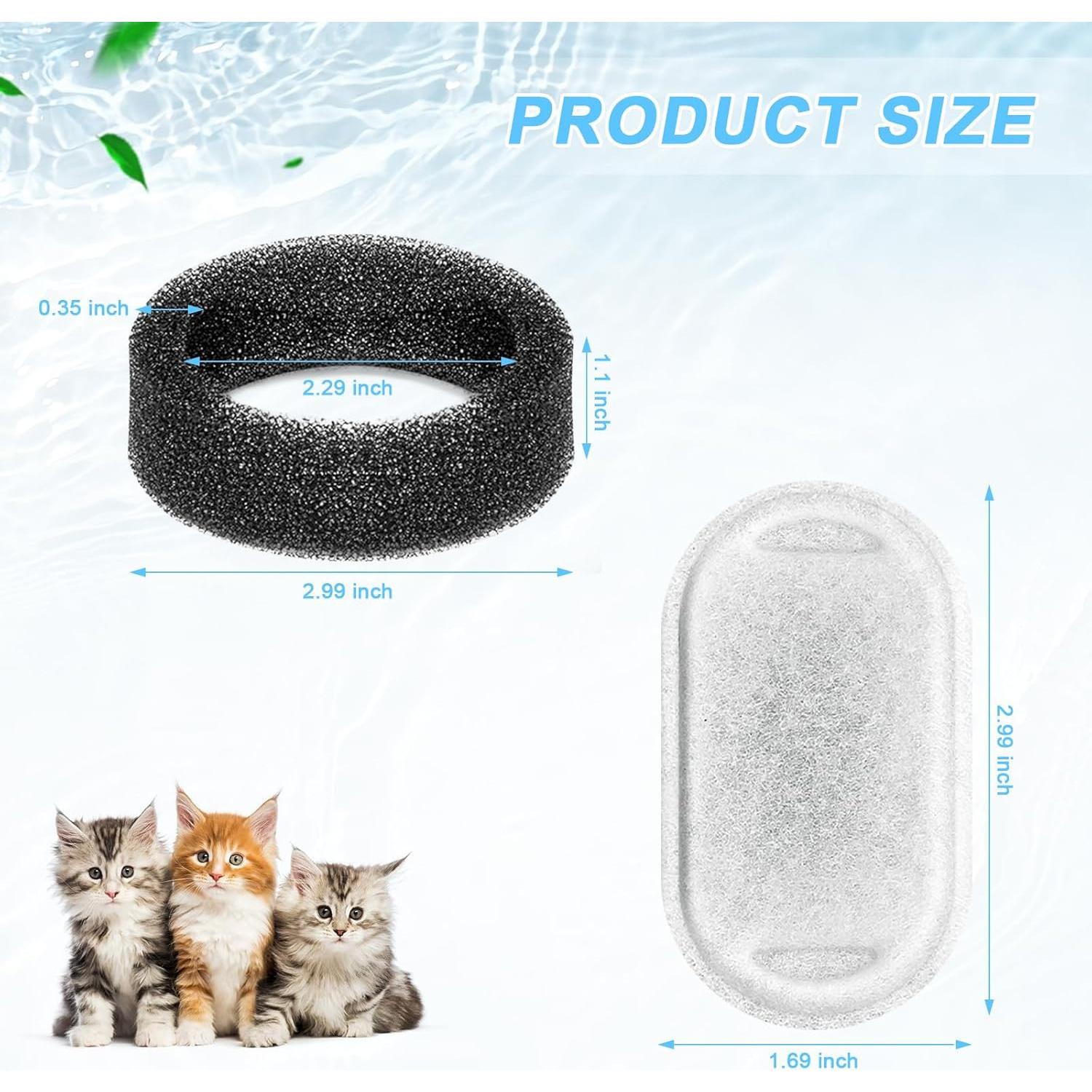 Filtros de Reemplazo para Fuente de Agua Beyolike 8 Piezas