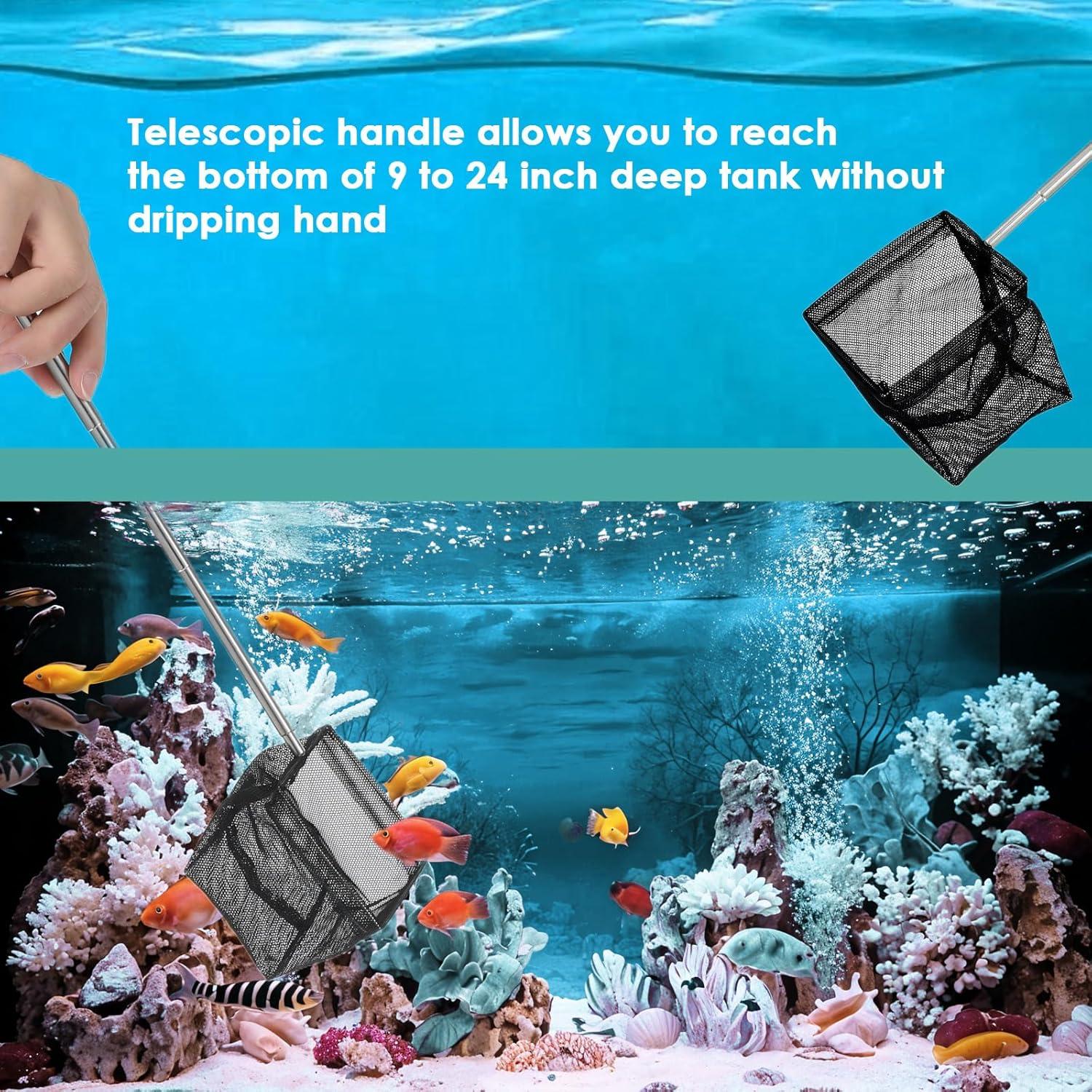 Red para Acuario Yuanan con Mango Telescópico 21-48 cm