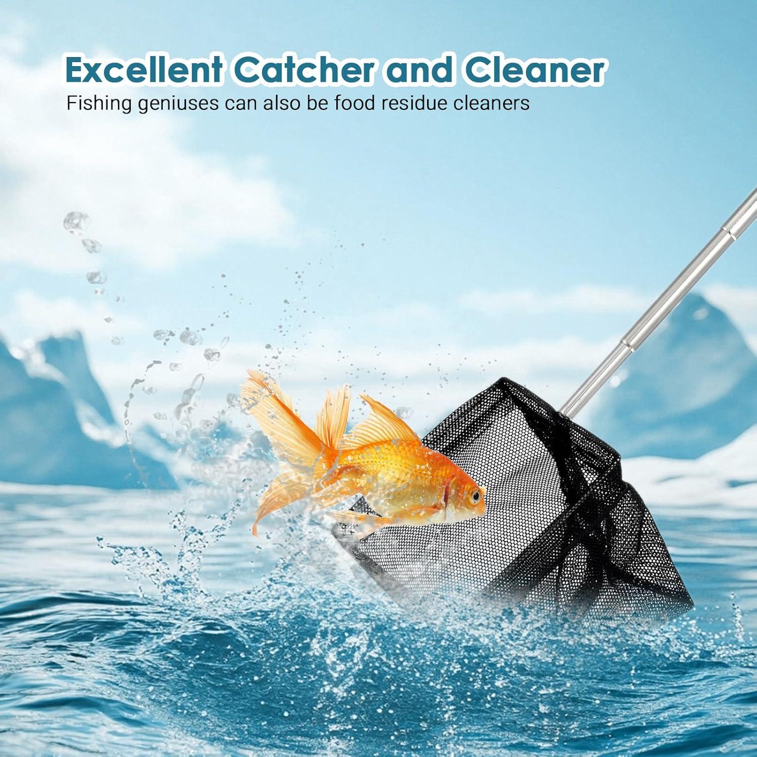 Red para Acuario Yuanan con Mango Telescópico 21-48 cm