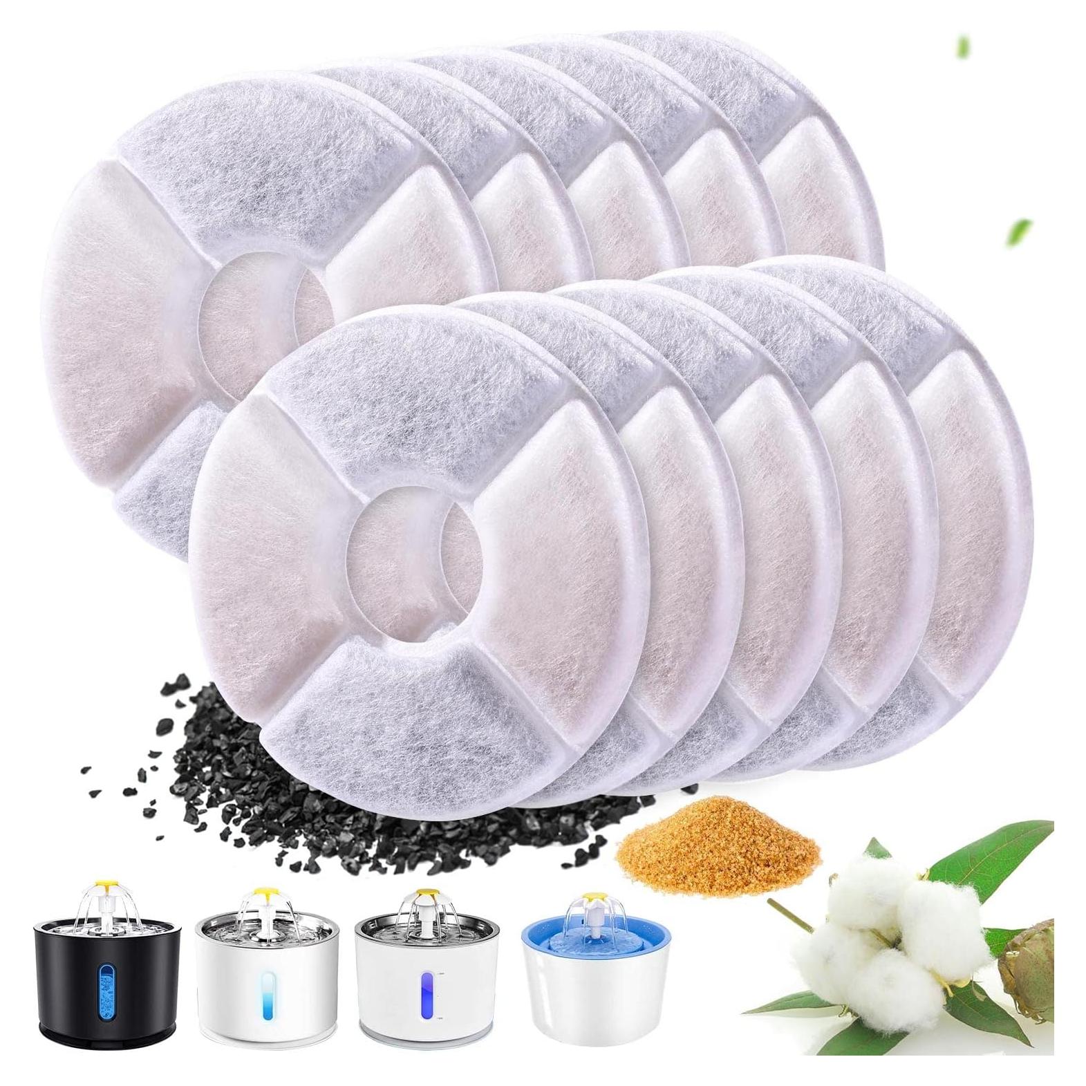 Filtros de Agua para Gatos RBAYSALE Paquete de 12 Triple Filtración