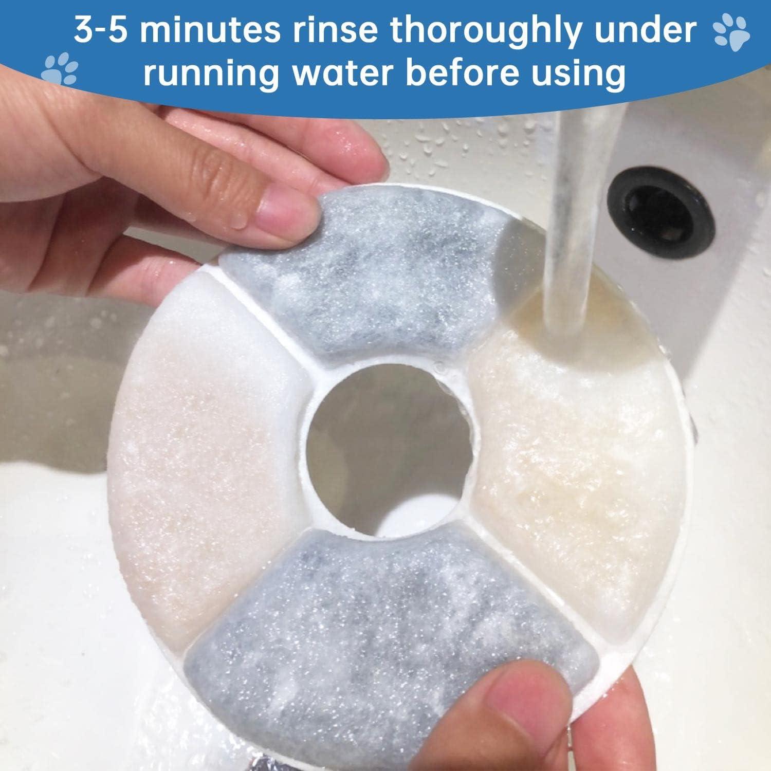 Filtros de Agua para Gatos RBAYSALE Paquete de 12 Triple Filtración