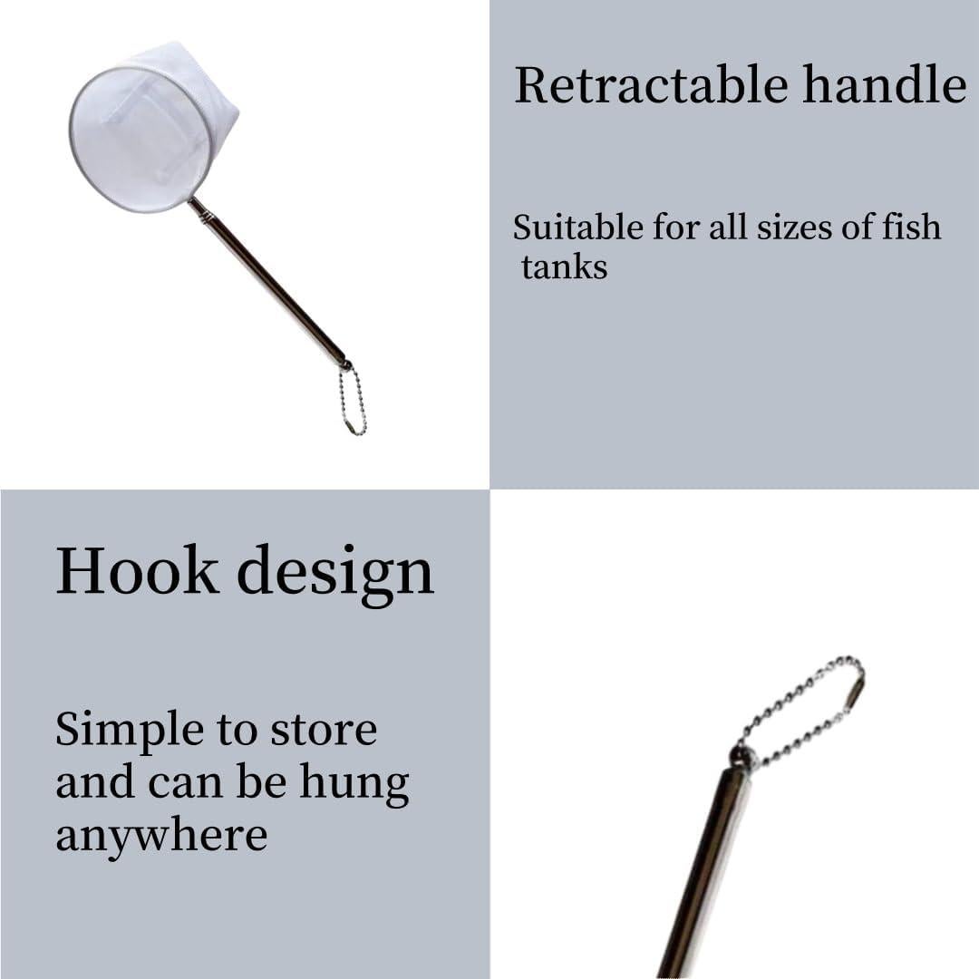 Redes de Acuario SwandTanpand 2 Piezas con Mango Retráctil