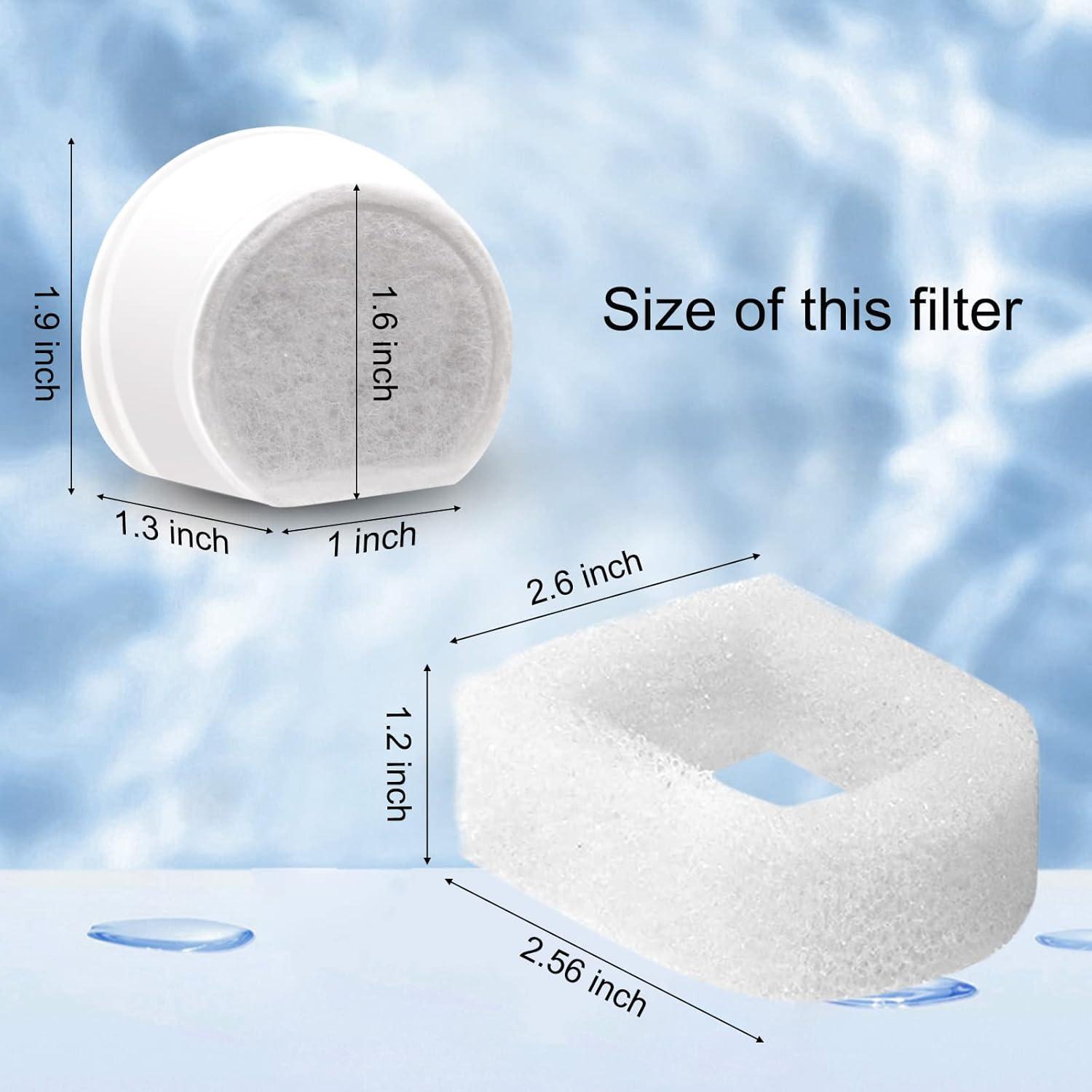 Filtros de Carbón Activado RASIEYA para Fuente de Agua Mascotas 24 Pcs