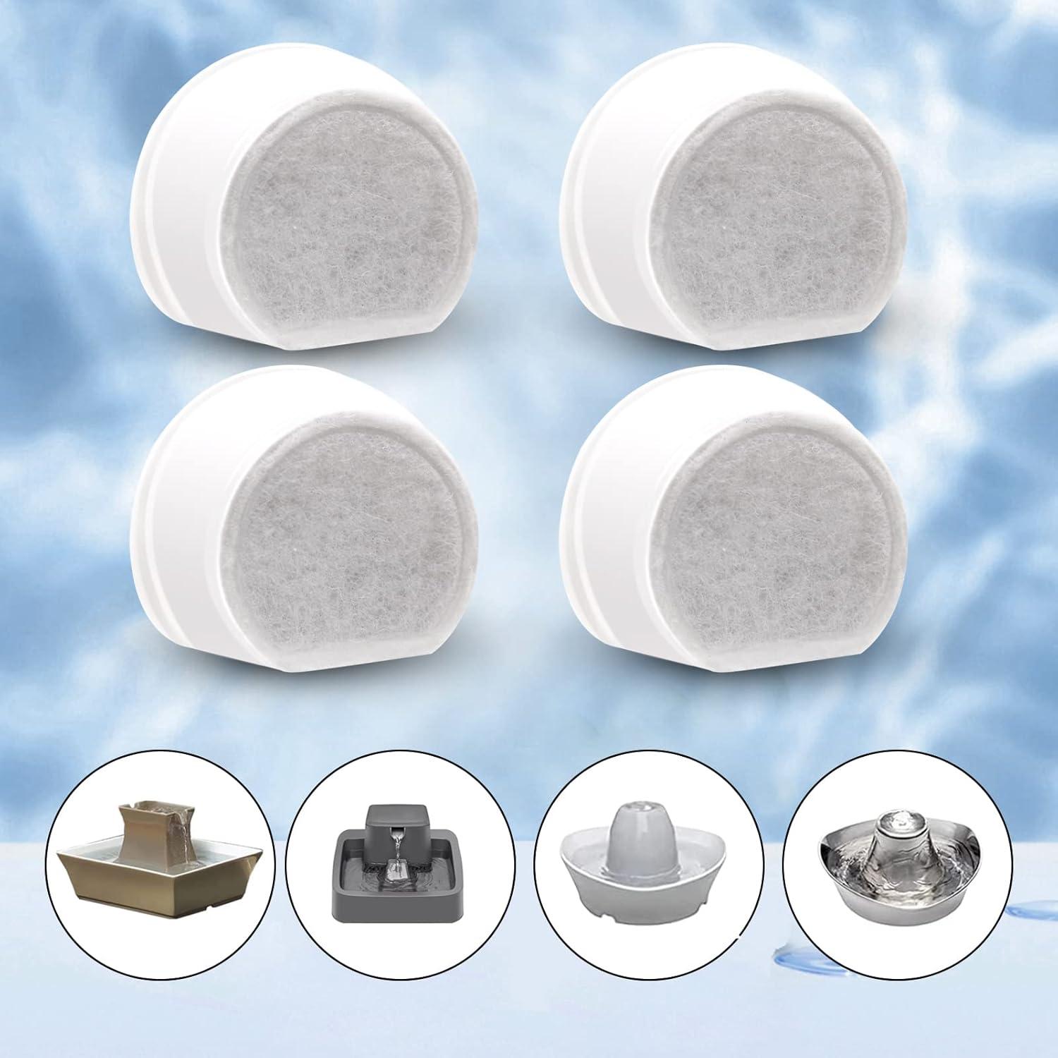 Filtros de Carbón Activado RASIEYA para Fuente de Agua Mascotas 24 Pcs