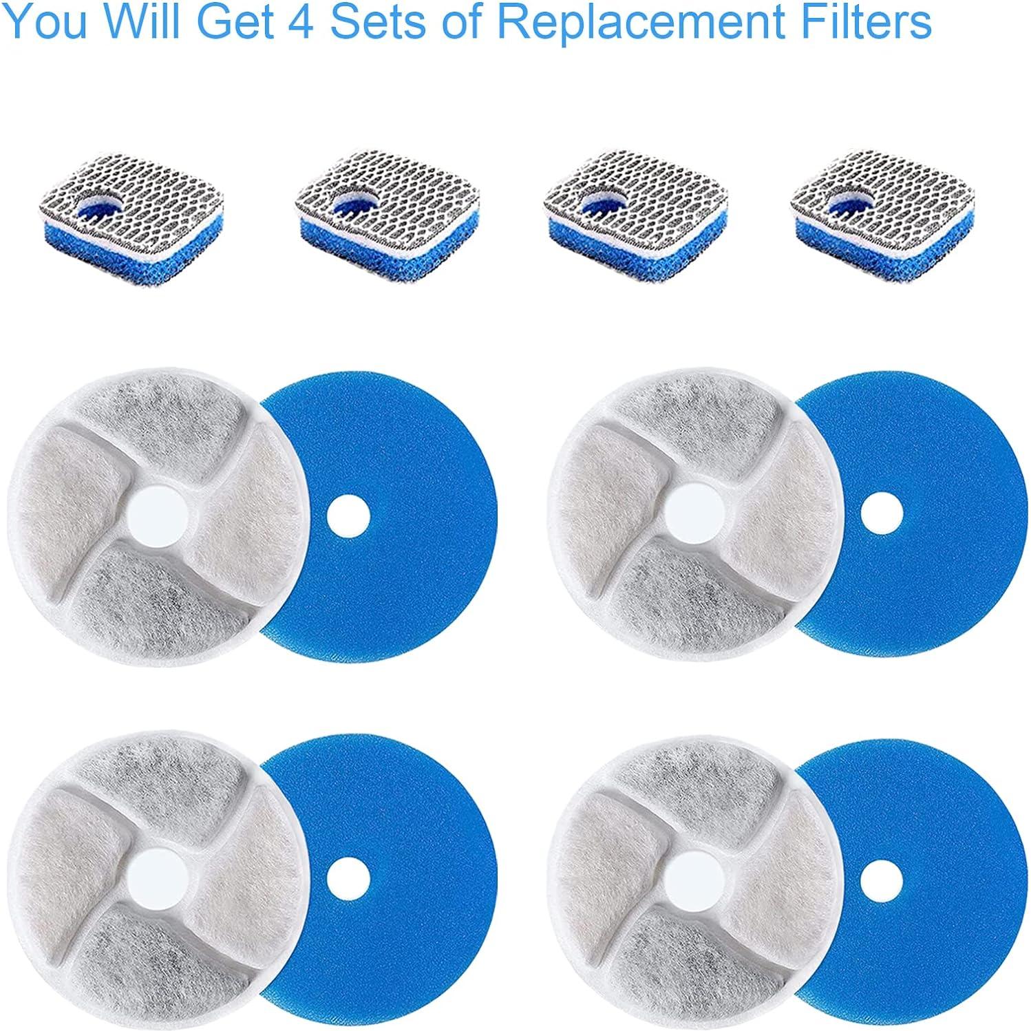 Filtros de Agua para Gatos SORON, 4 Reemplazos 10.5 cm