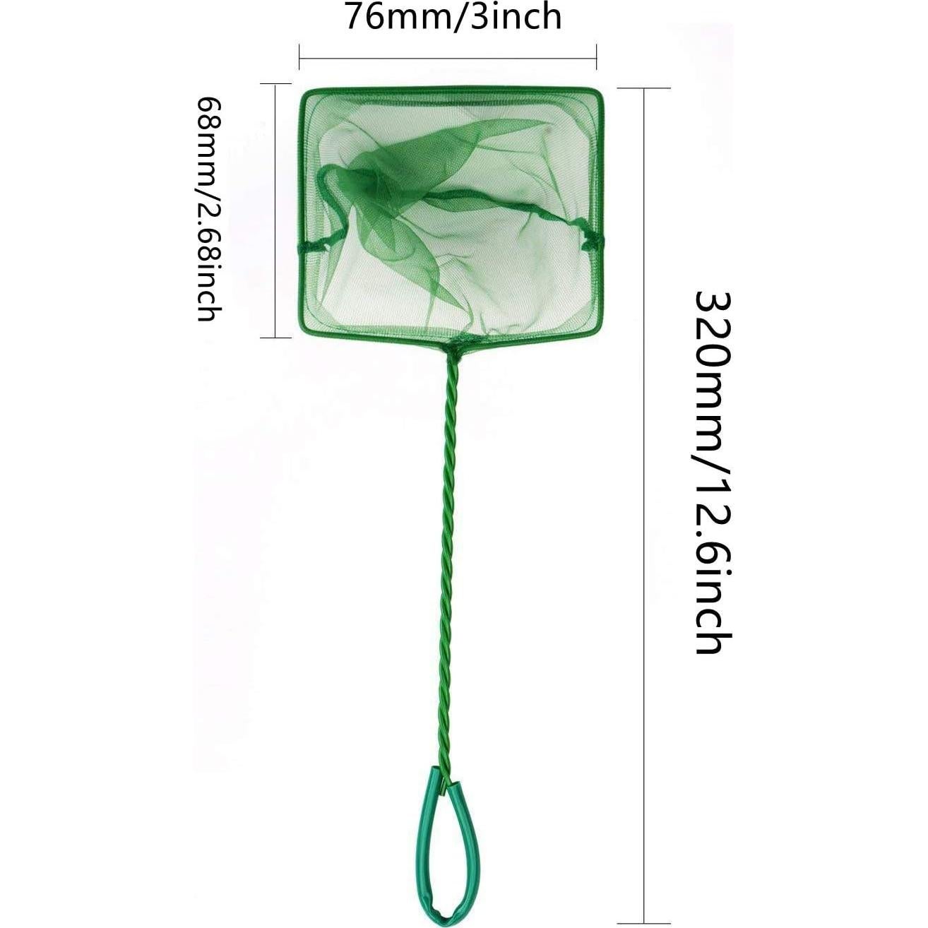 Red de Pesca XMHF 3pcs 76mm Nylon Acuario Mango Largo