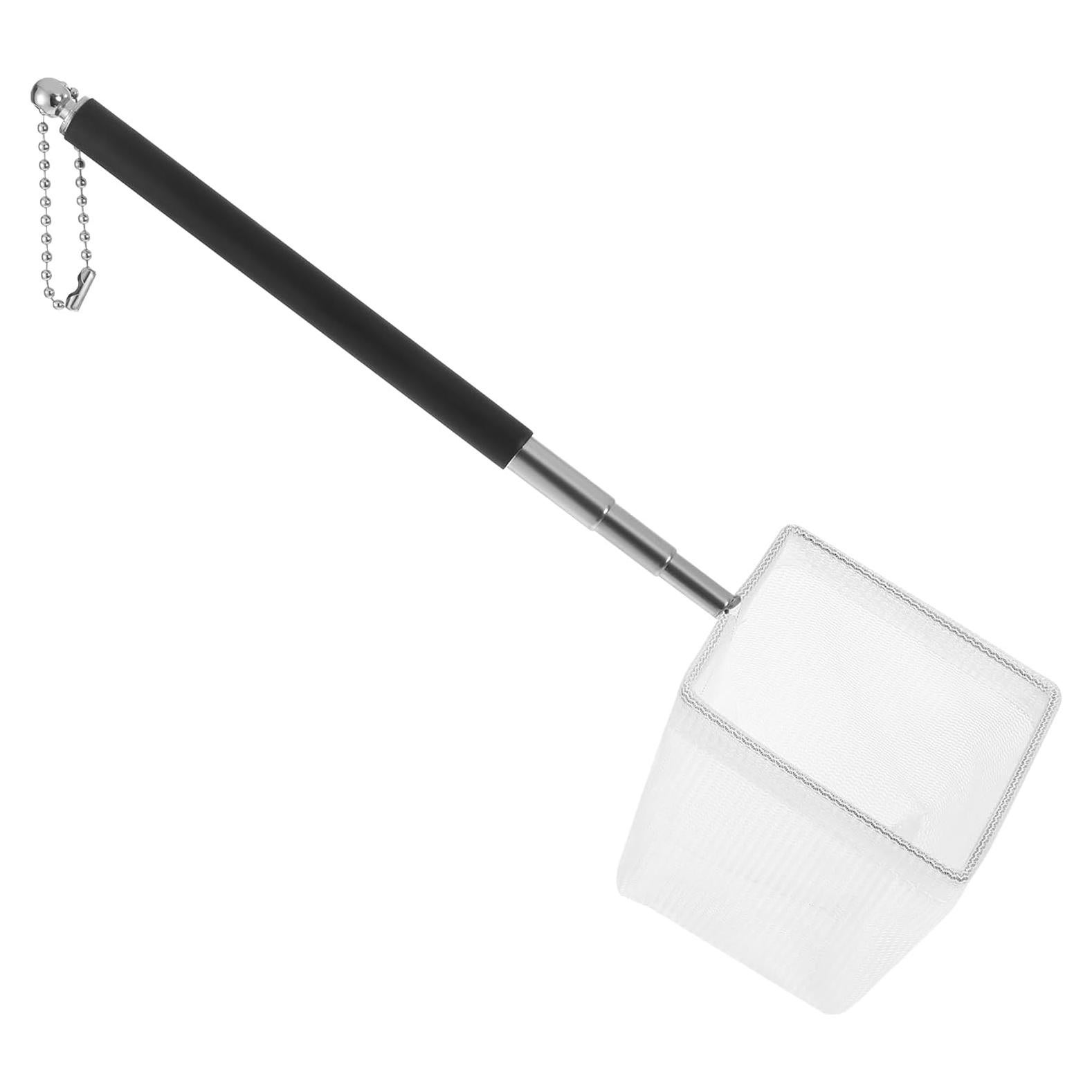 Red de Acuario Pequeña Cuadrada LIQWEI con Mango Extensible