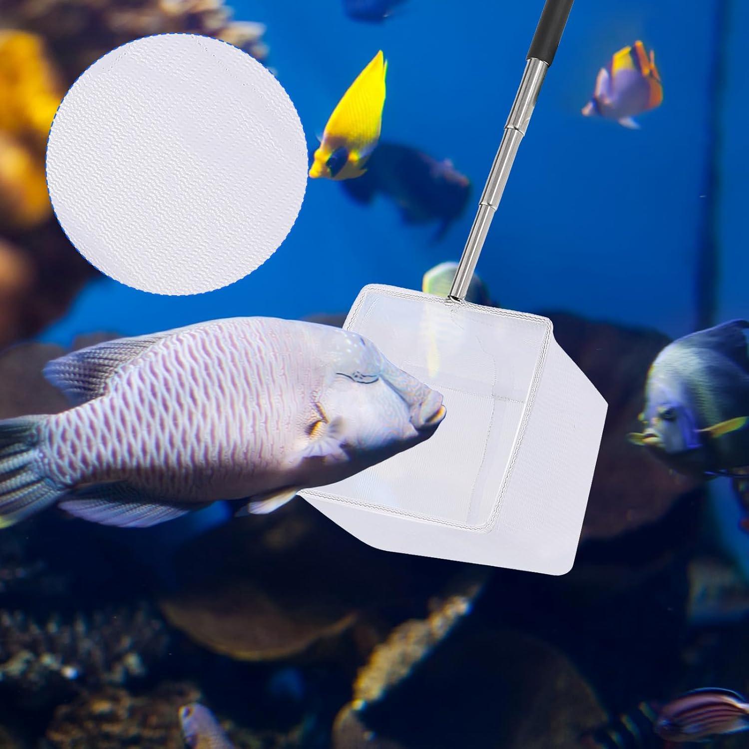 Red de Acuario Extensible Hariendny 7.62 cm Nylon Acero Inoxidable