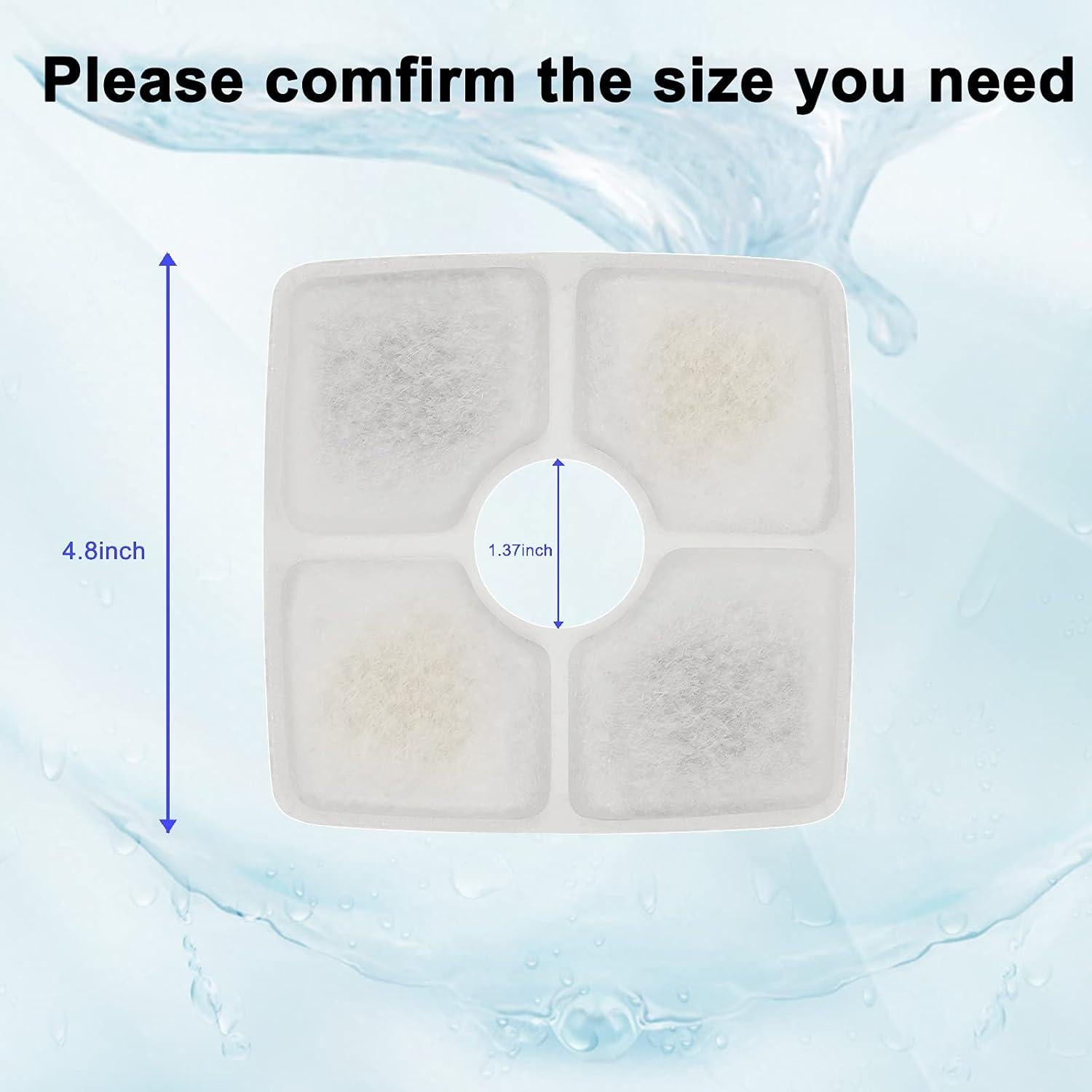 Filtros de Agua para Gatos Cirfifth - Paquete de 12 Unidades