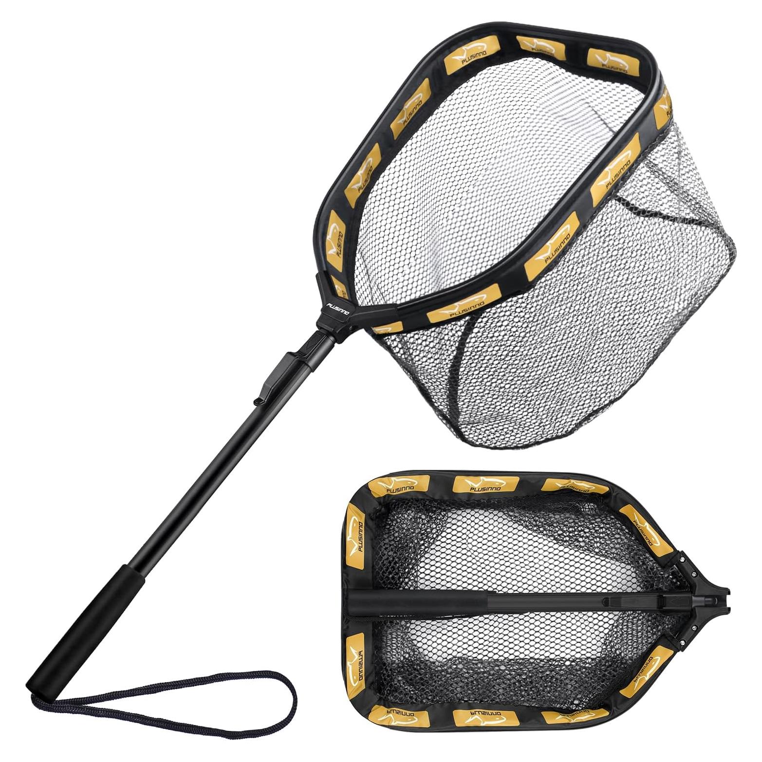 Red de Pesca Flotante PLUSINNO 30 cm Naranja Plegable