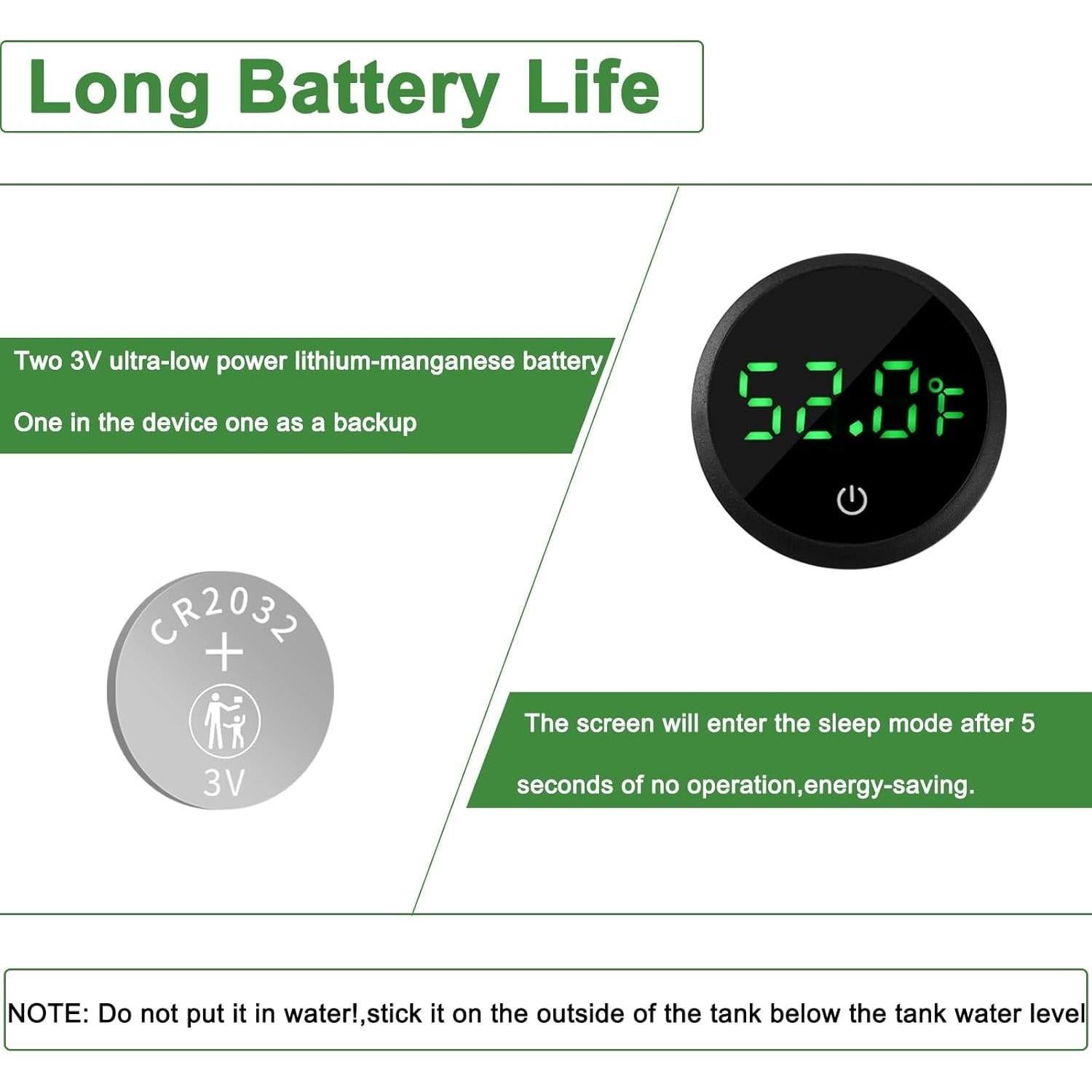 Termómetro Digital para Acuario Weimeltoy LED Preciso ±1°C