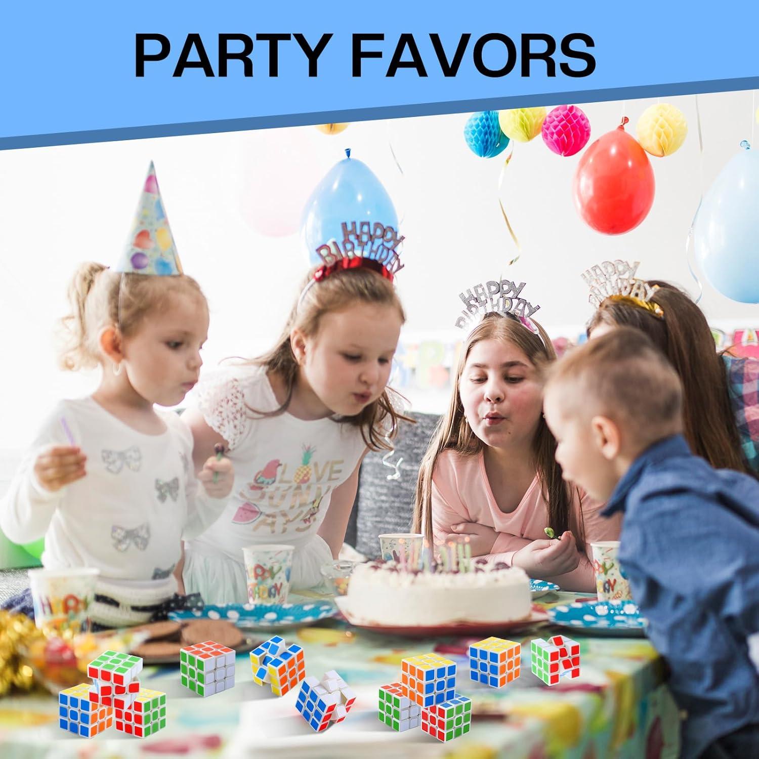 Set de 12 Mini Cubos de Rubik 3x3 para Niños - Juguetes Educativos