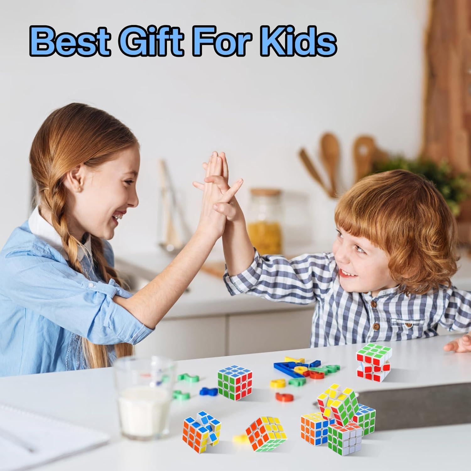 Set de 12 Mini Cubos de Rubik 3x3 para Niños - Juguetes Educativos
