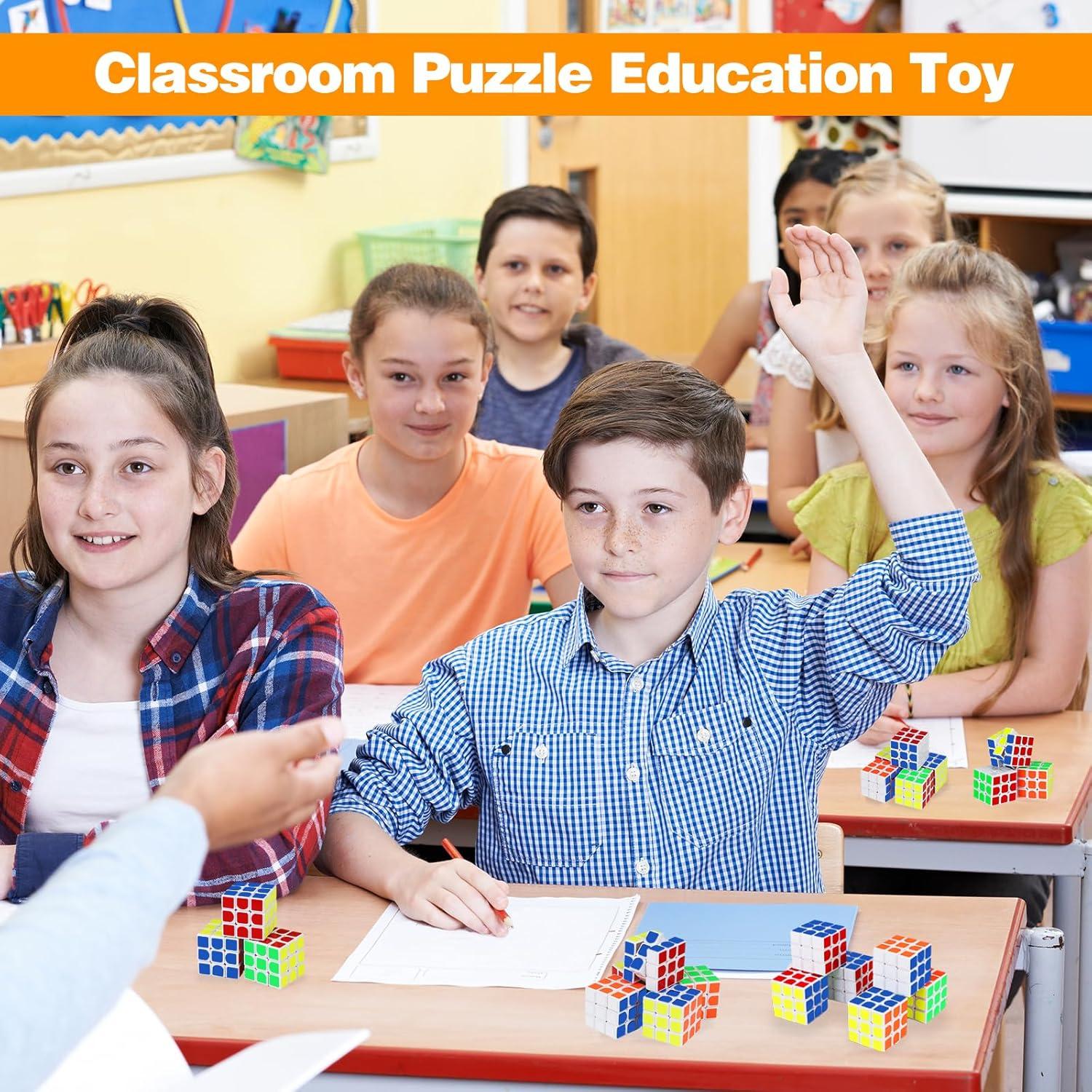 Paquete de 20 Mini Cubos de Rompecabezas Libay 3x3 para Niños