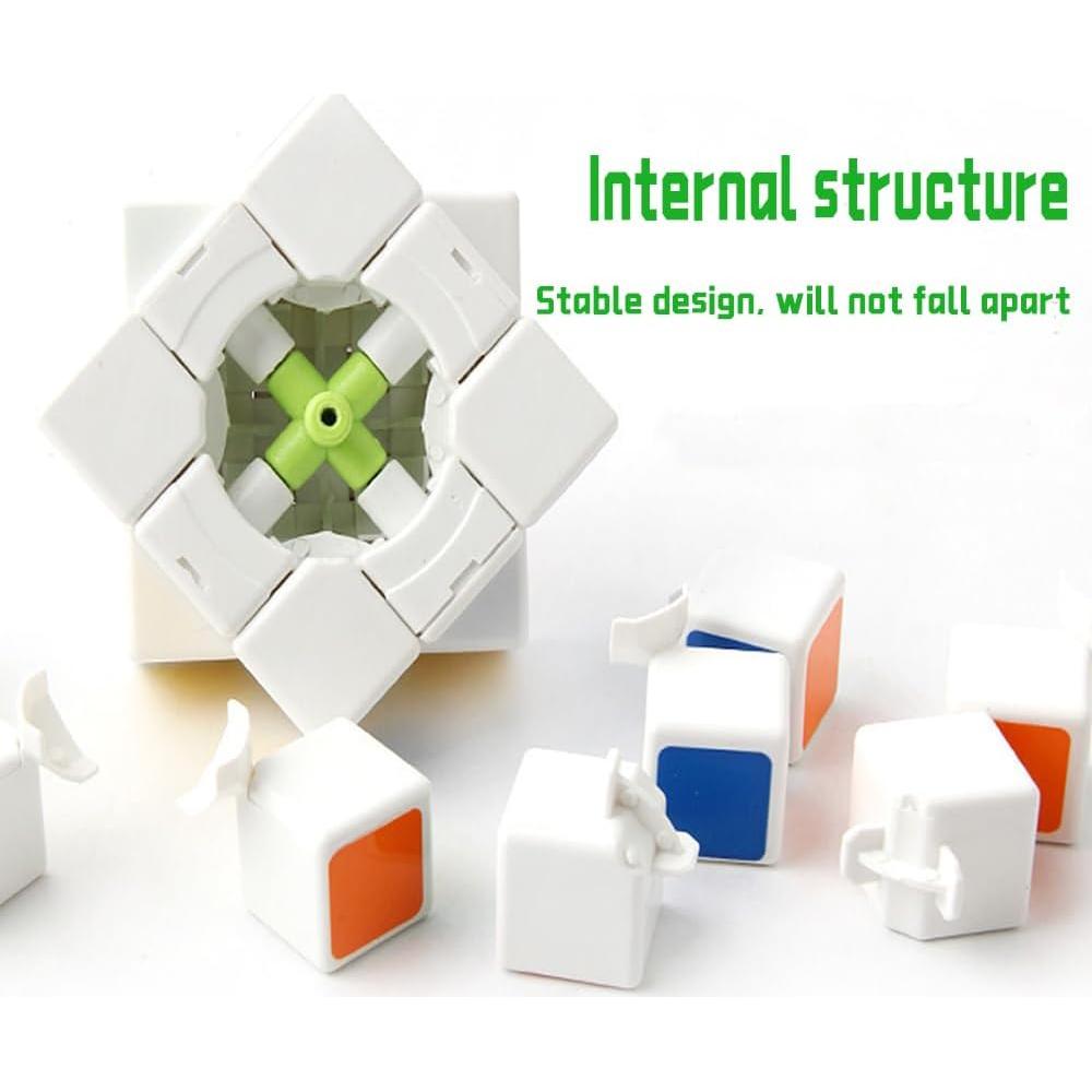 Paquete de 48 Mini Cubos de Rompecabezas Mano Peluda 3 cm