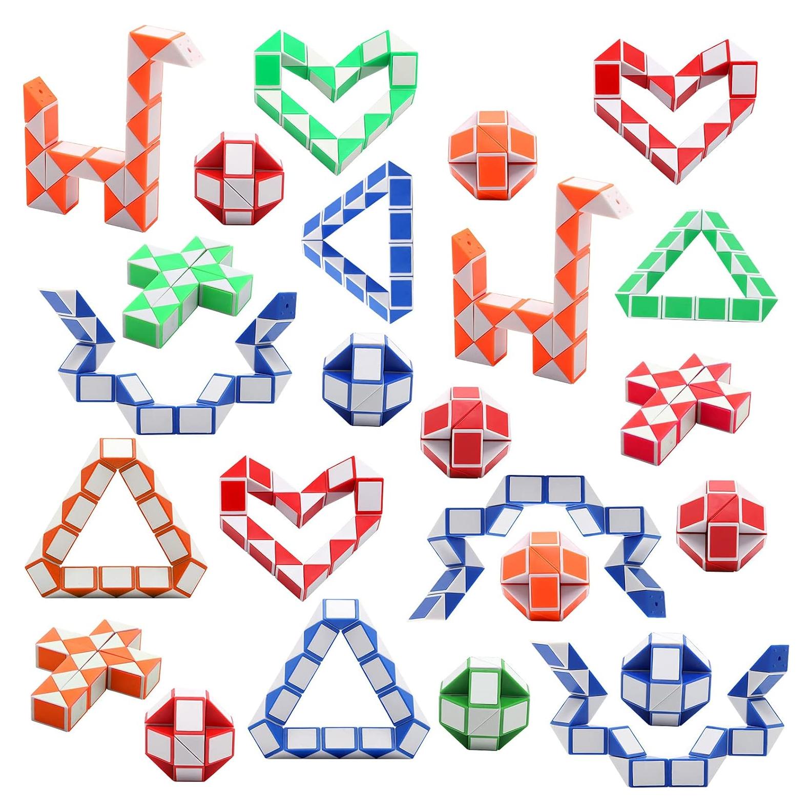 Paquete de 24 Cubos Mágicos de Velocidad Yeetec - Juguetes de Rompecabezas