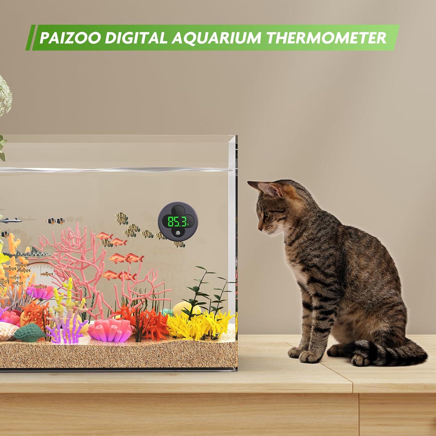 Termómetro Digital PAIZOO para Acuario con Pantalla LED HD