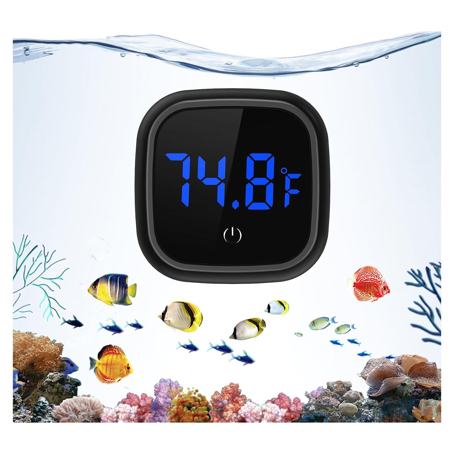 Termómetro Digital de Acuario Ankilo PS74B Pantalla LED HD