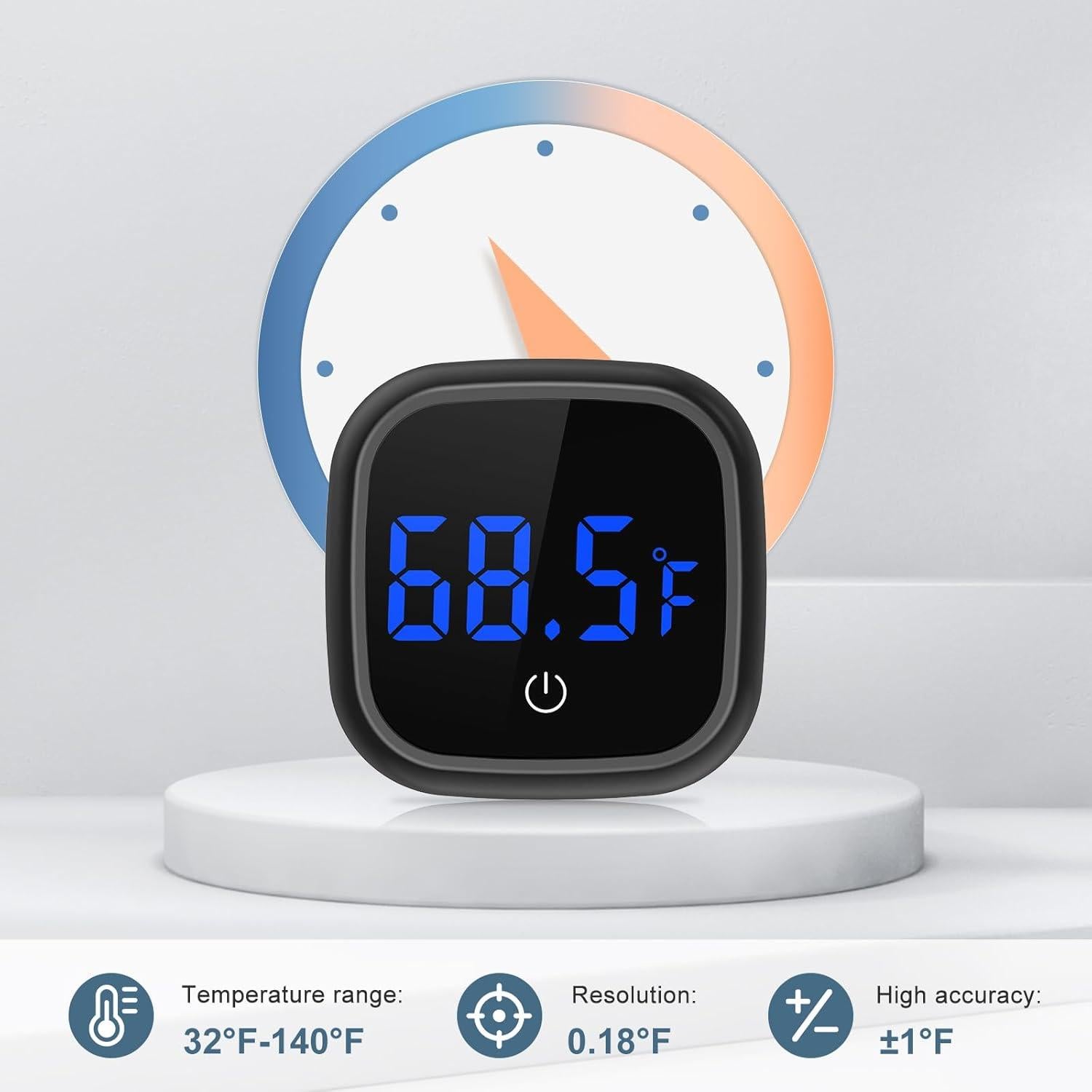 Termómetro Digital de Acuario Ankilo PS74B Pantalla LED HD