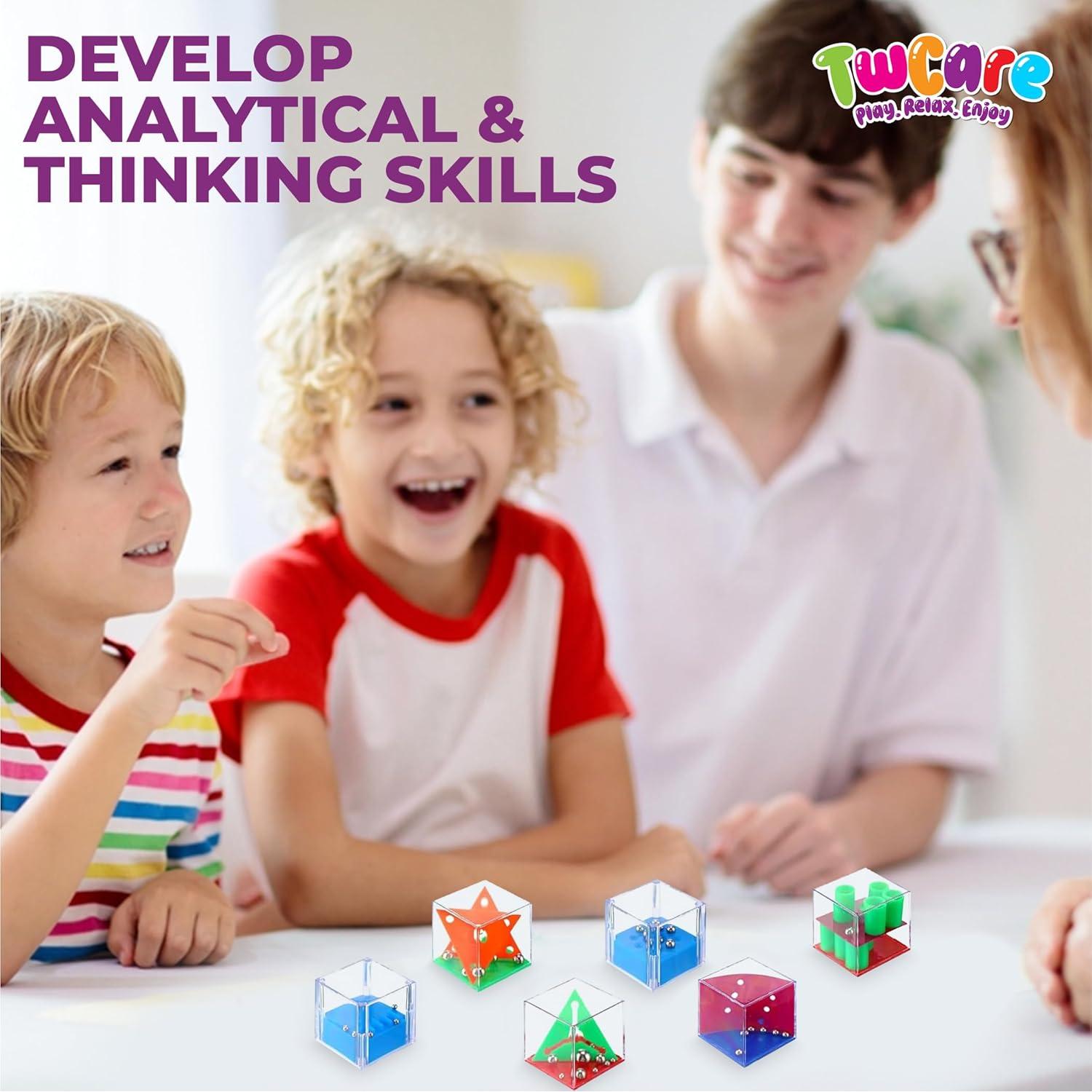 Cubes de Rompecabezas Antiestrés TwCare - Paquete de 24 Juguetes