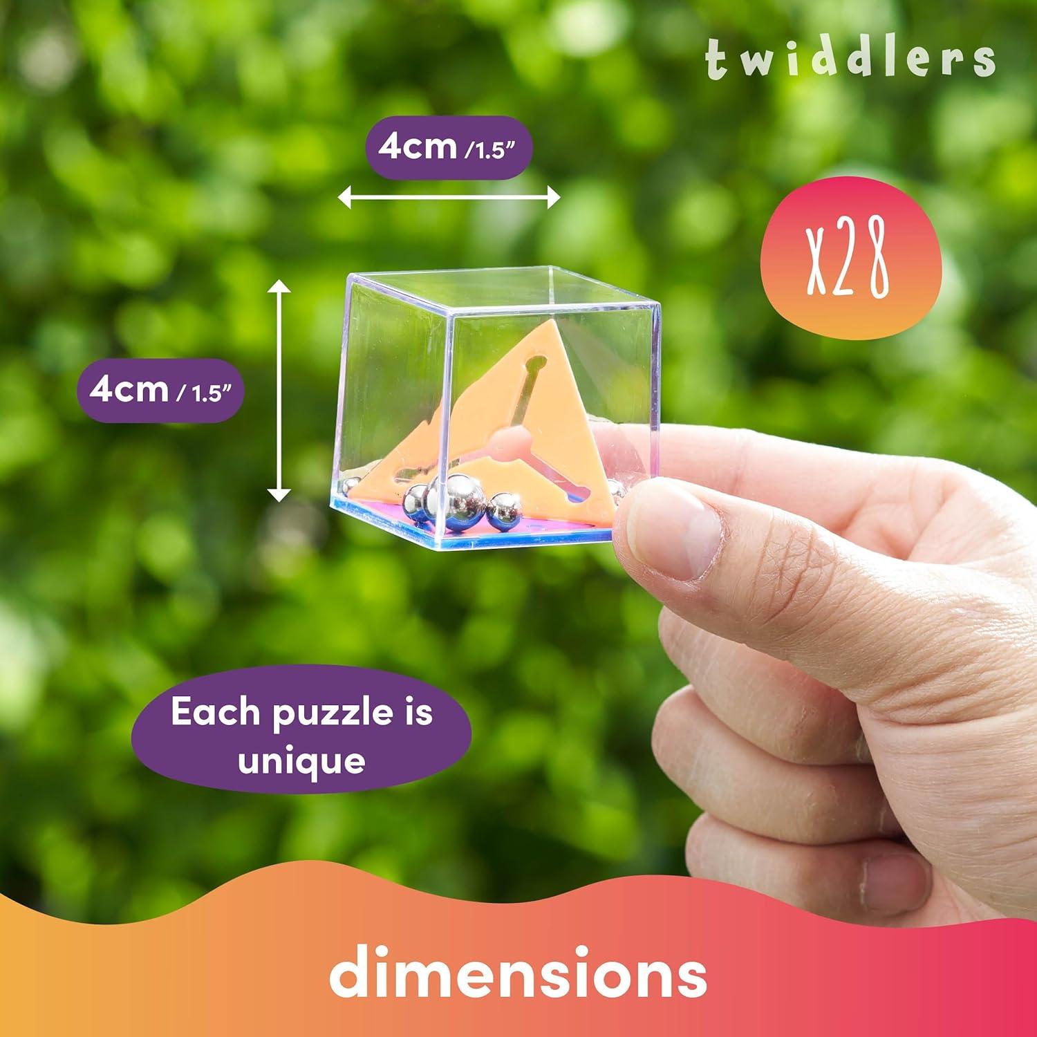 Pack de 28 Mini Cubos de Rompecabezas The Twiddlers - Juguetes Educativos
