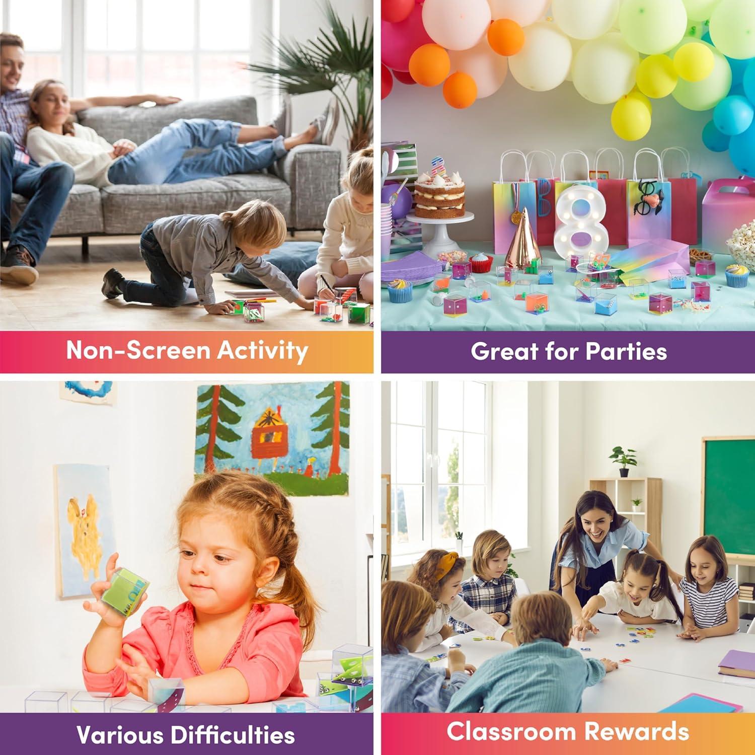 Pack de 28 Mini Cubos de Rompecabezas The Twiddlers - Juguetes Educativos