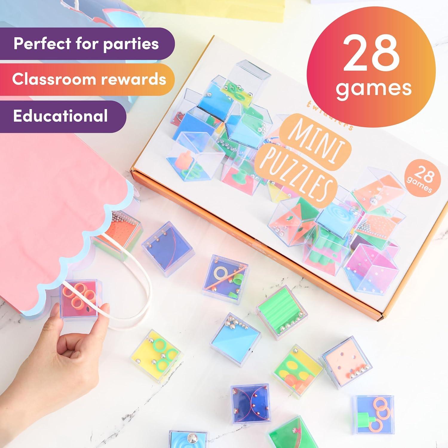 Pack de 28 Mini Cubos de Rompecabezas The Twiddlers - Juguetes Educativos