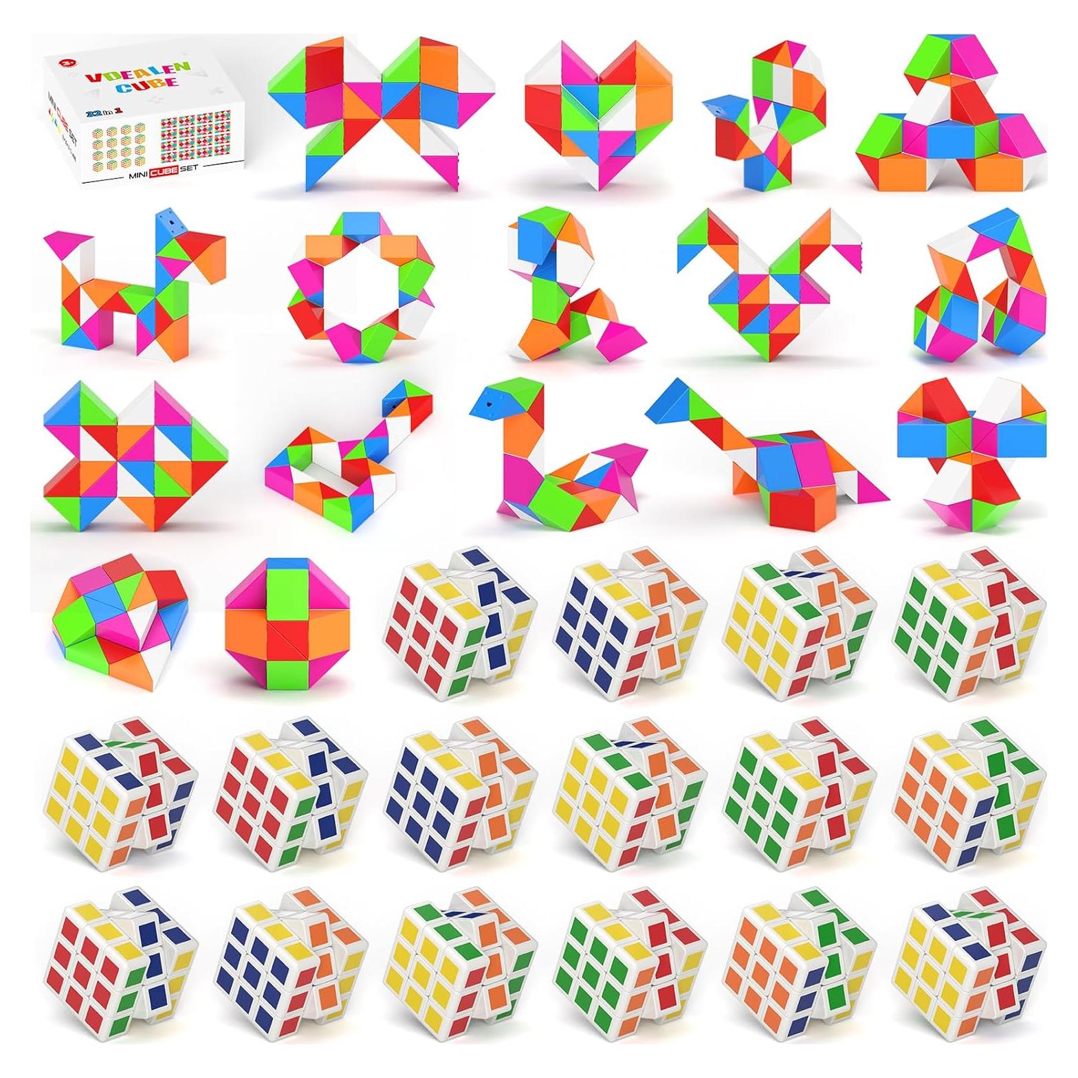 Set de Mini Cubos de Rompecabezas Vdealen - 32 Piezas