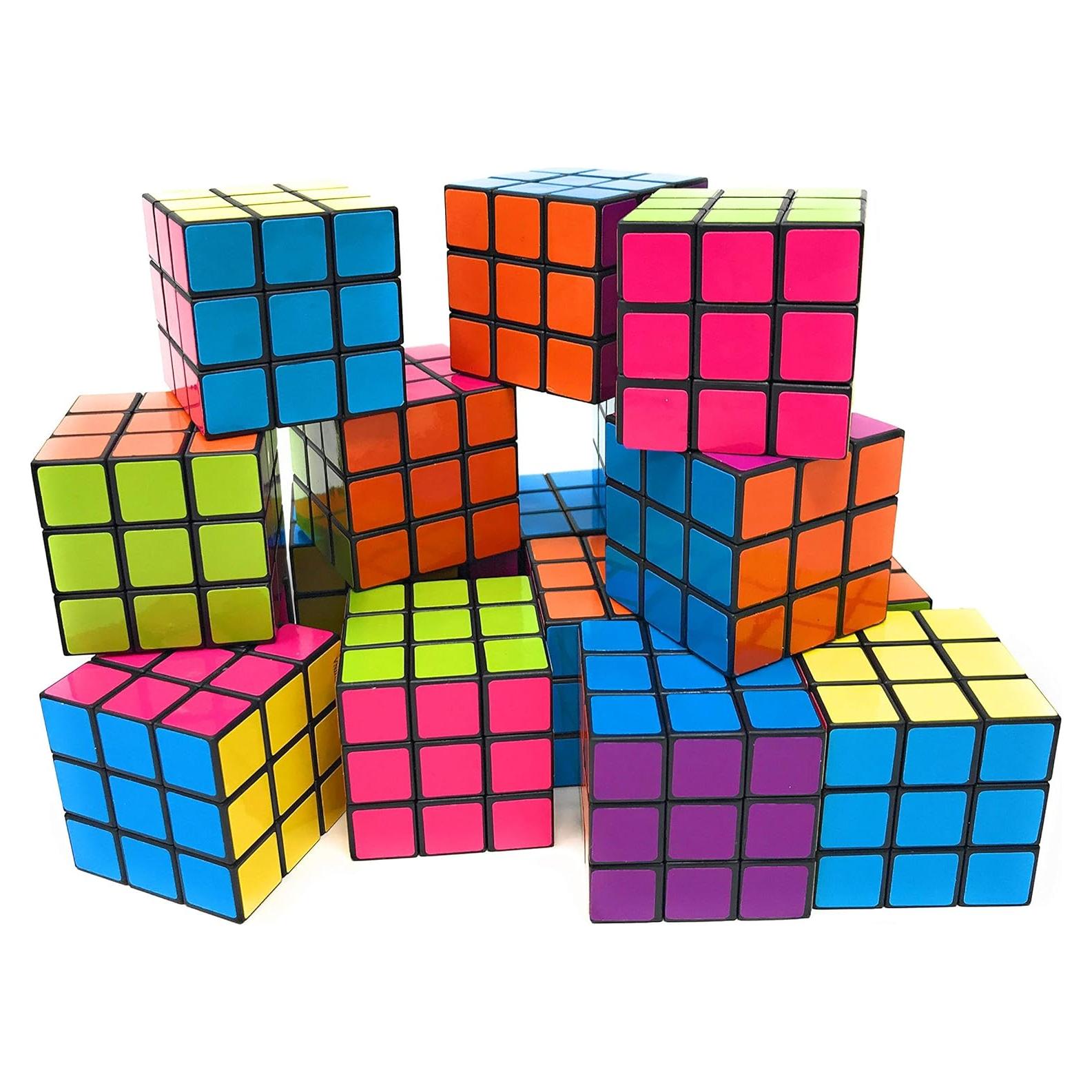 Paquete de 24 Cubos Mágicos SVT 3x3 para Niños y Adultos