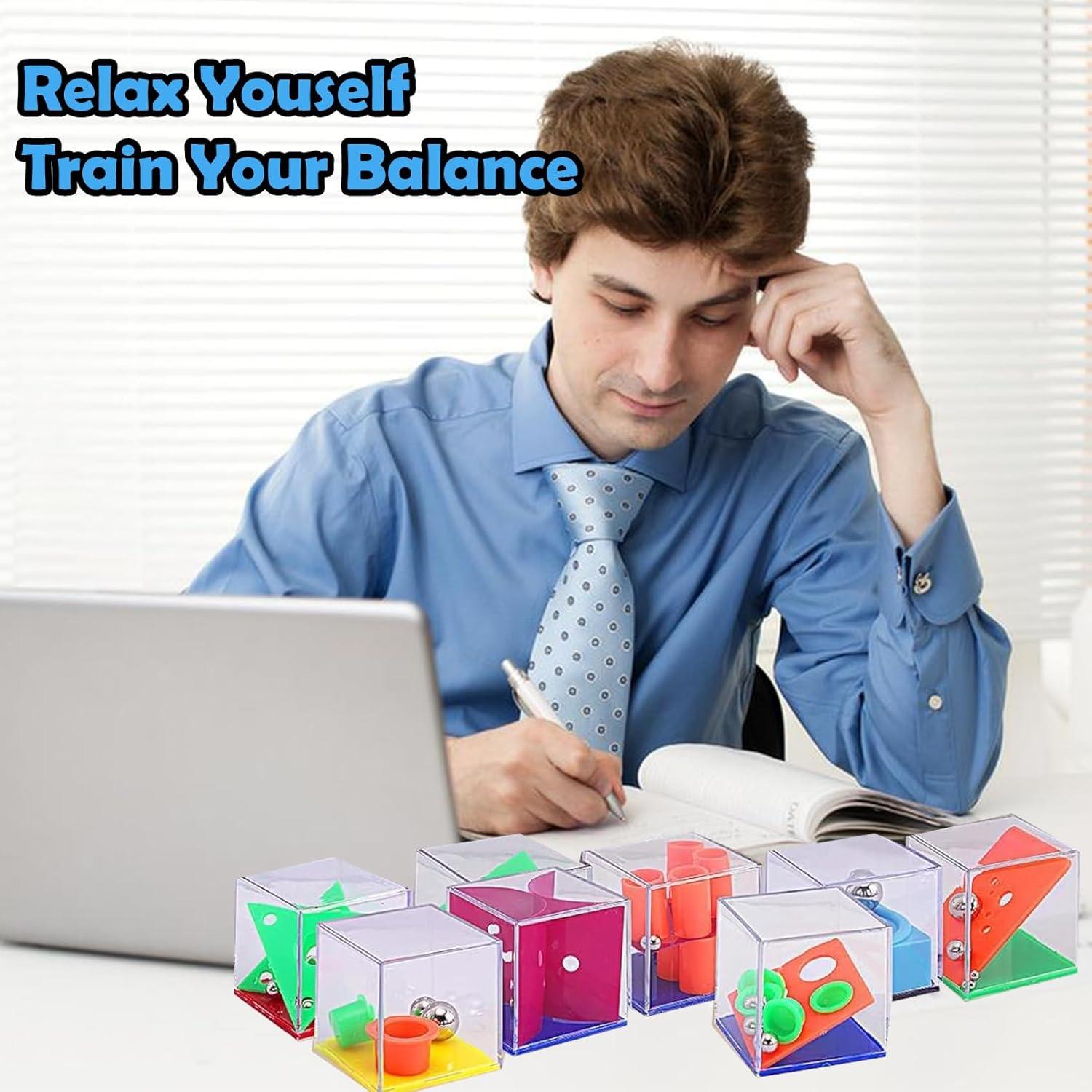 24 Cubos de Rompecabezas de Laberinto IQ Exinddea - 4 cm