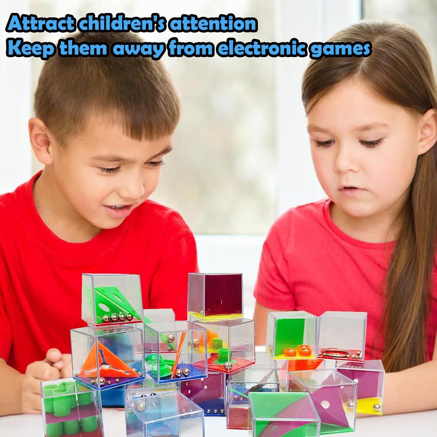 24 Cubos de Rompecabezas de Laberinto IQ Exinddea - 4 cm