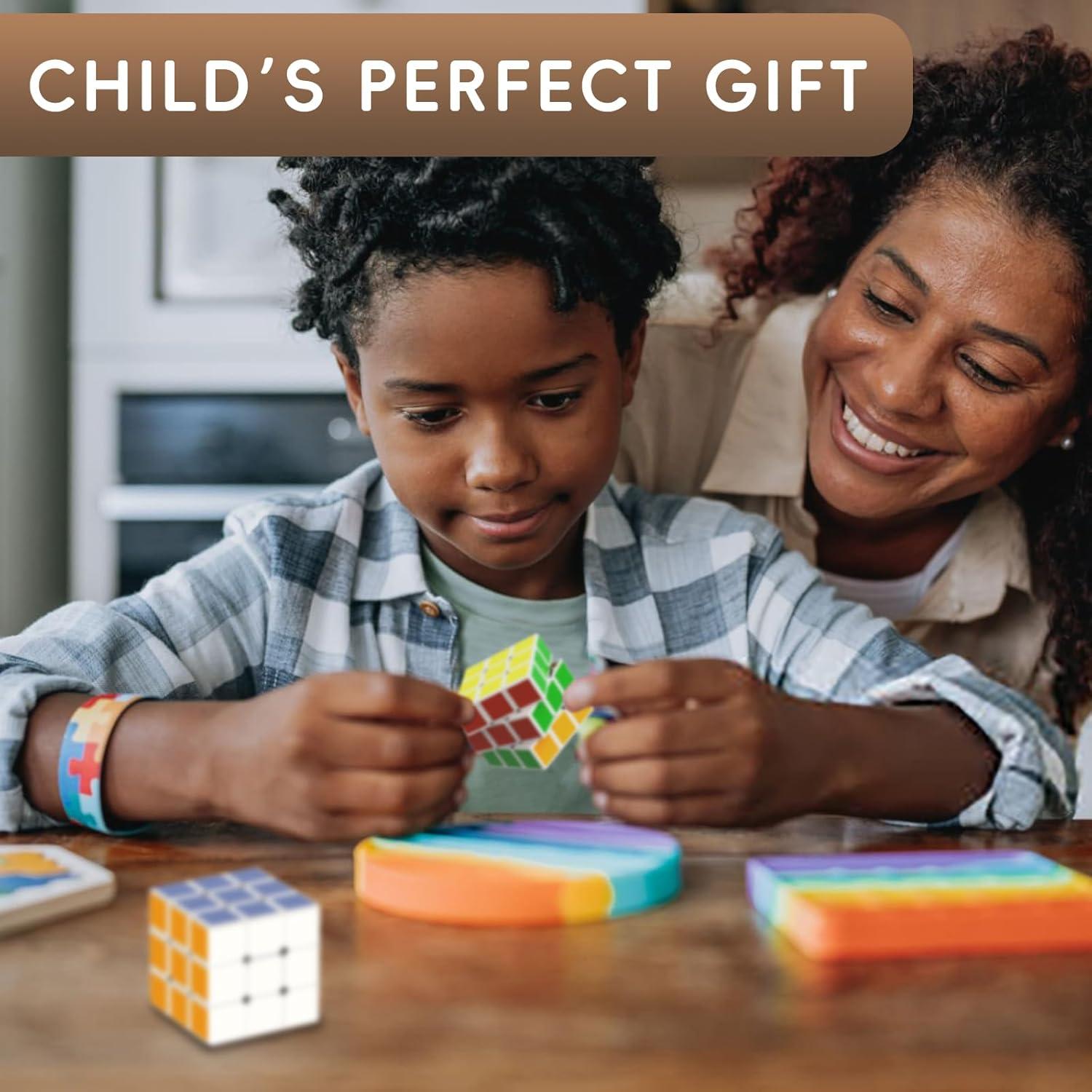 Mini Cubos de Rompecabezas FIVEDAOGANG - Paquete de 24, 3 cm