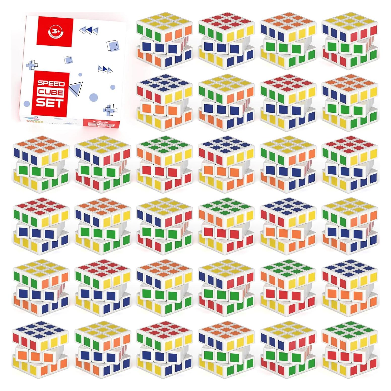 32 Mini Cubos Rompecabezas Vdealen 3x3 para Niños - 3 cm