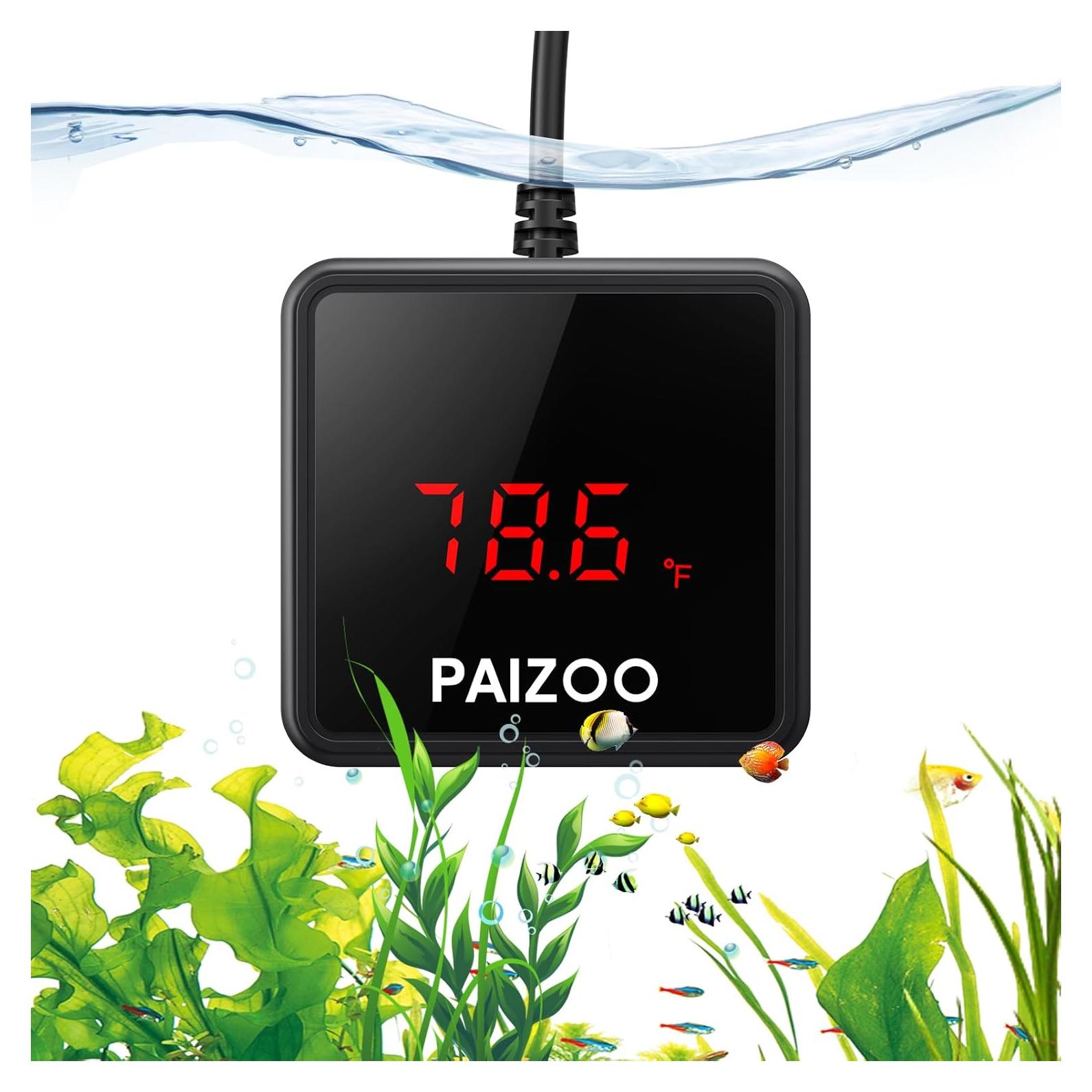 Termómetro Digital LED PAIZOO para Acuario USB 1.98m
