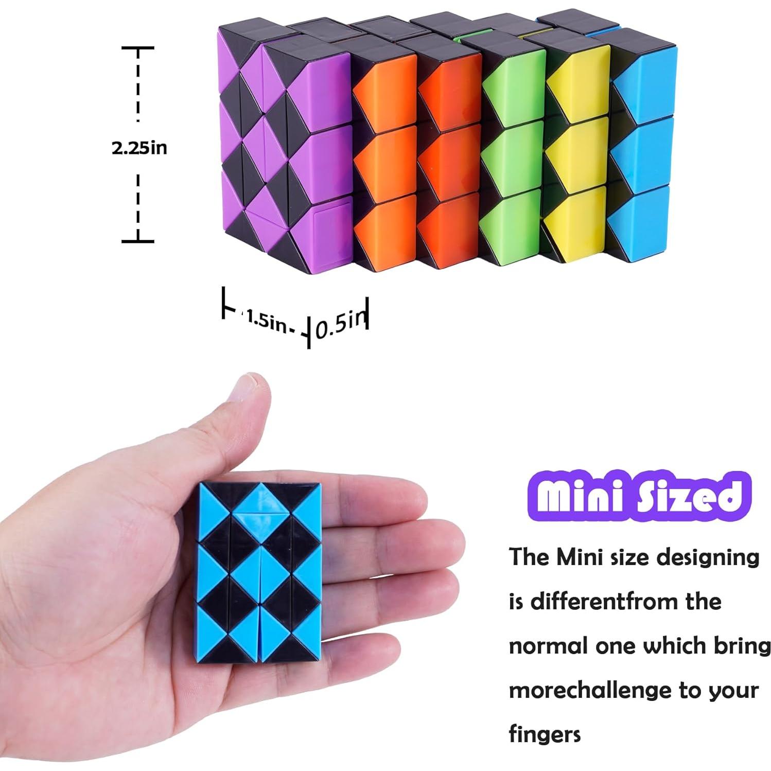 30 Mini Cubos de Serpiente Antiestrés Ganowo para Niños