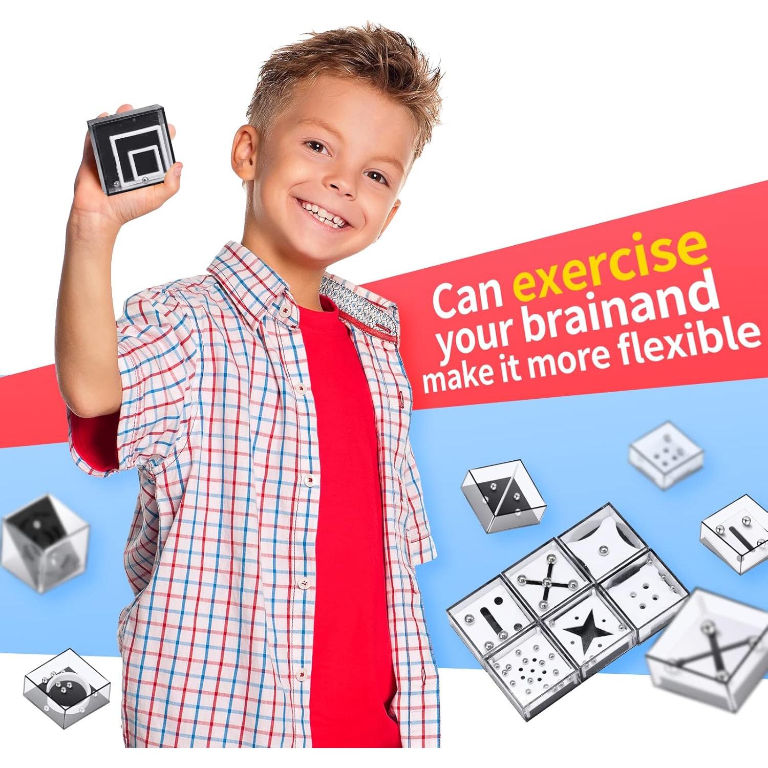 18 Piezas Juego de Laberinto Balance IQ Hanaive - Rompecabezas