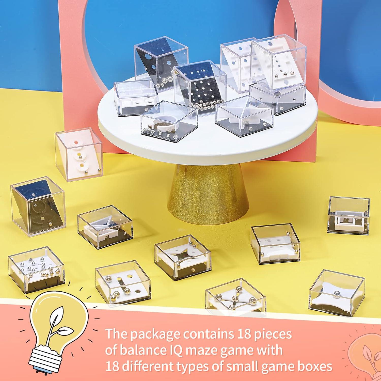 18 Piezas Juego de Laberinto Balance IQ Hanaive - Rompecabezas