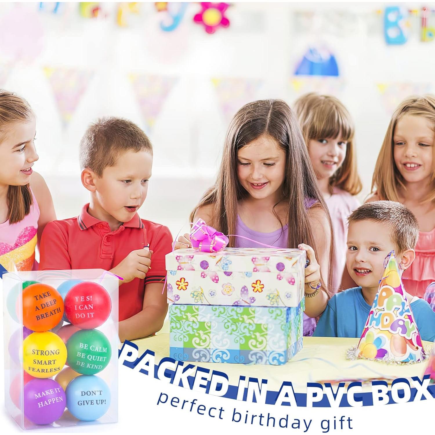 Pelotas Antiestrés Motivacionales MCPINKY 12PCS 5.08cm