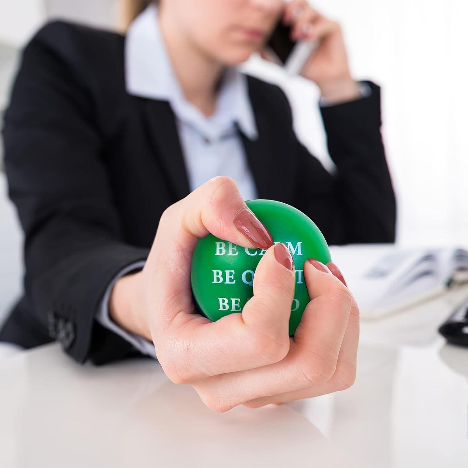 Pelotas Antiestrés Motivacionales MCPINKY 12PCS 5.08cm